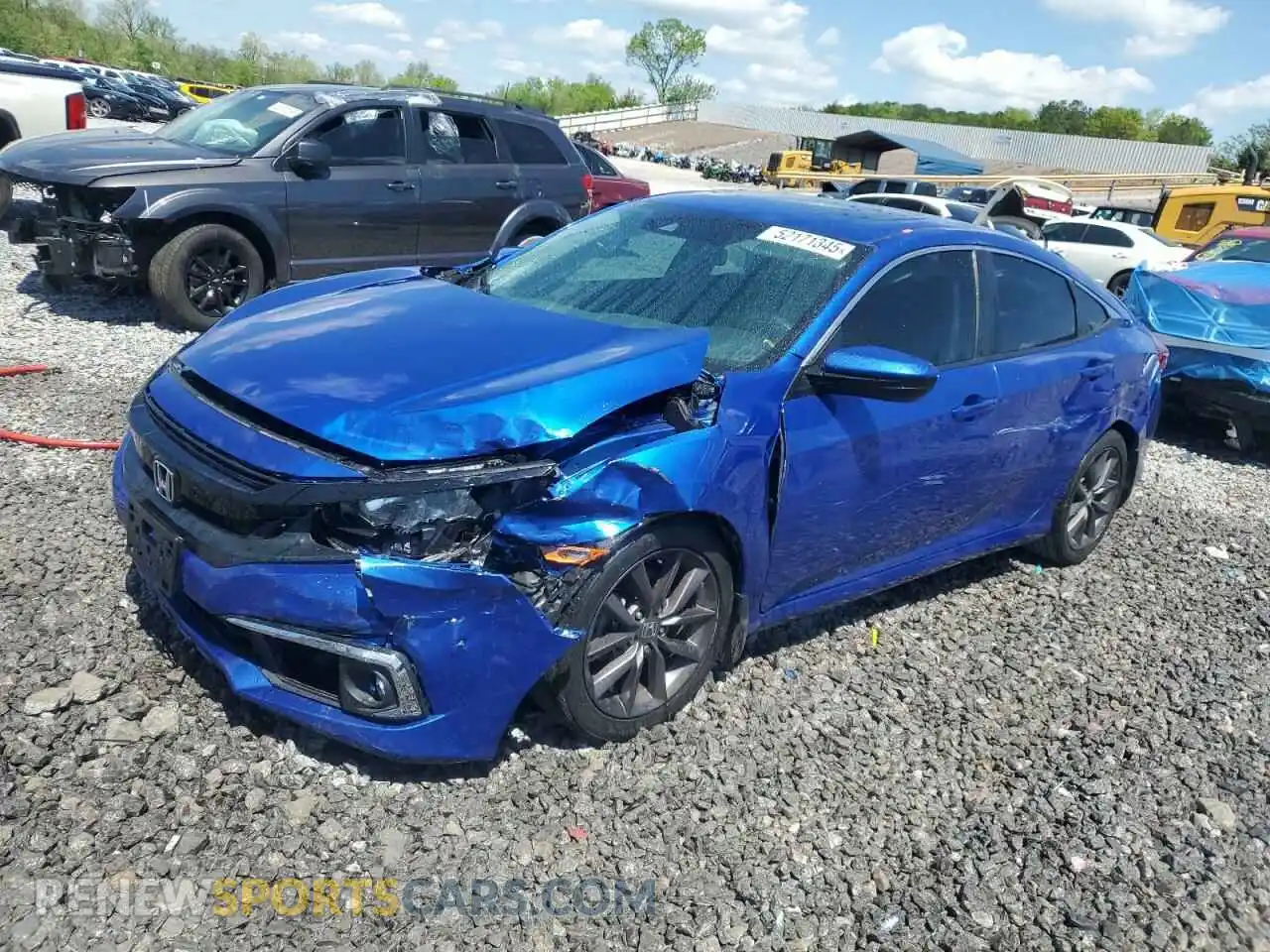 1 Photograph of a damaged car 19XFC1F35LE201140 HONDA CIVIC 2020