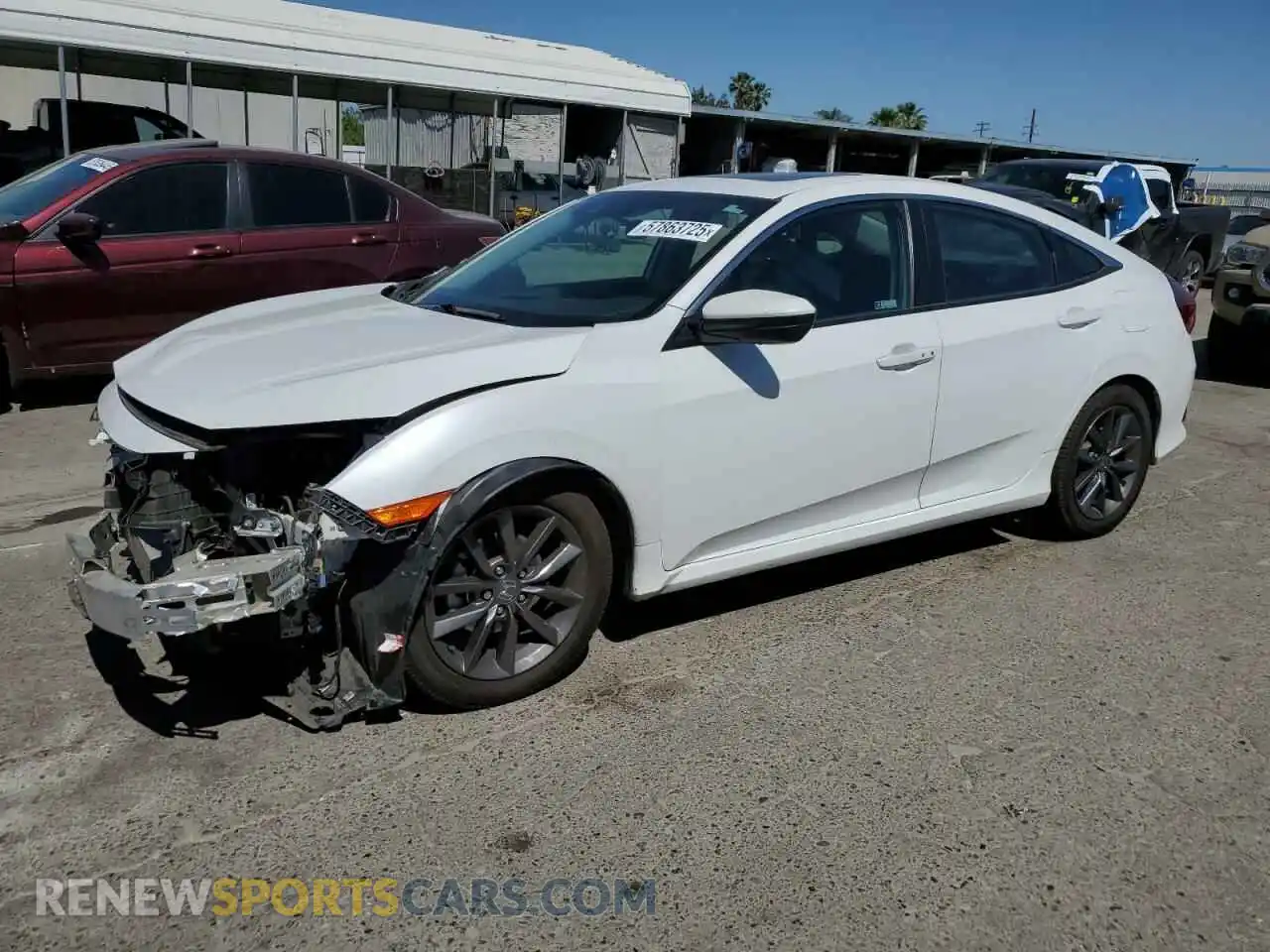 1 Photograph of a damaged car 19XFC1F35LE218181 HONDA CIVIC 2020