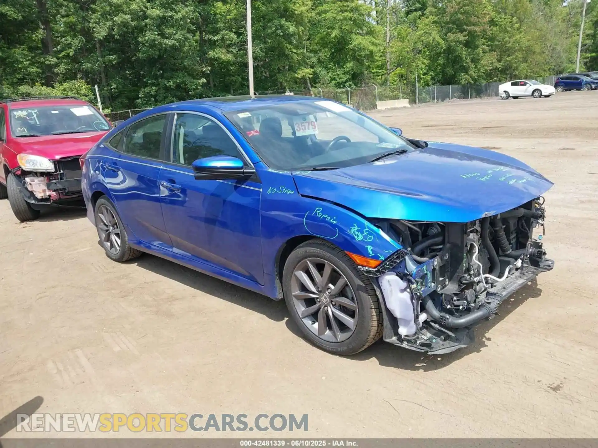 1 Photograph of a damaged car 19XFC1F37LE201155 HONDA CIVIC 2020