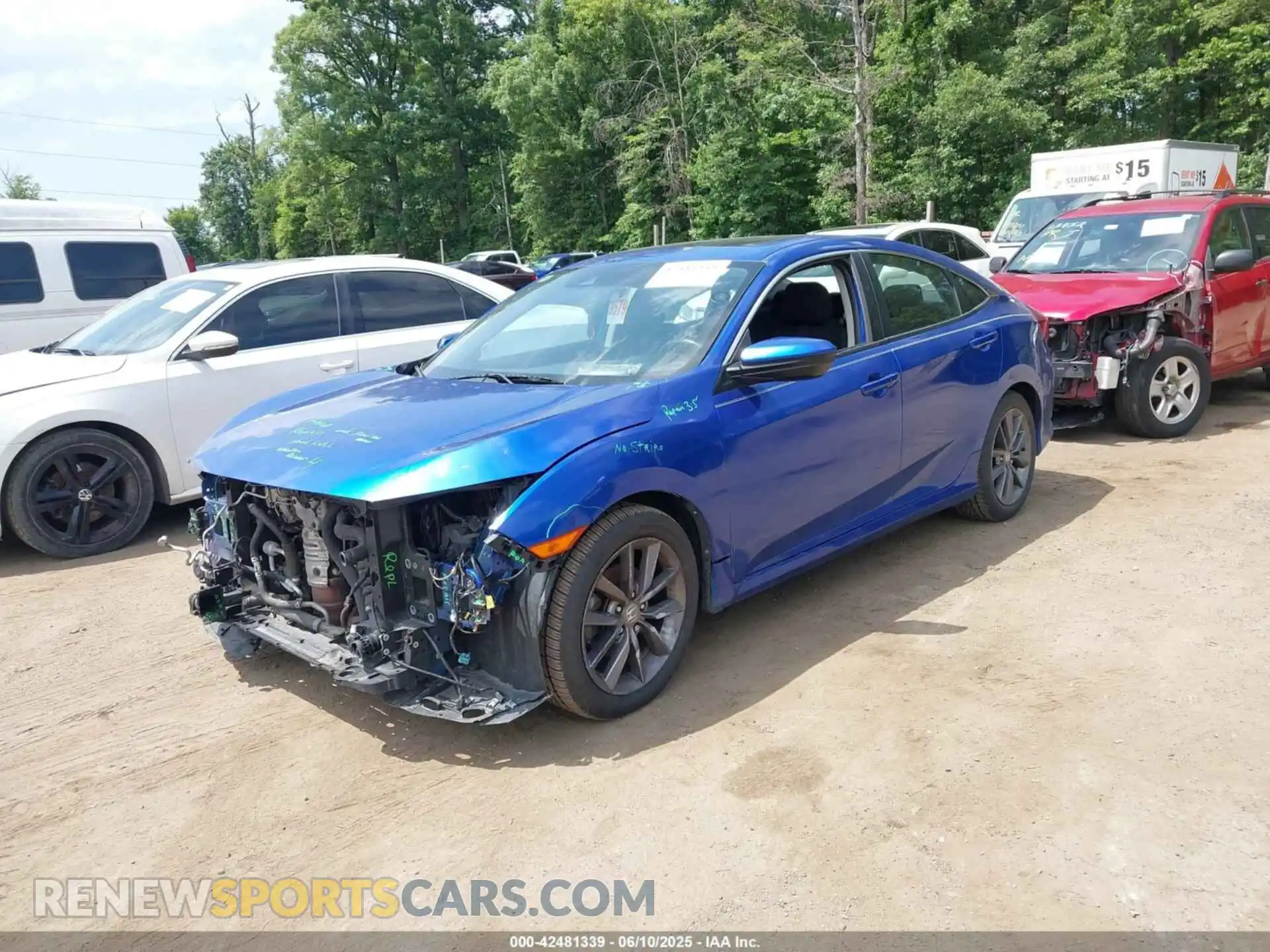 2 Photograph of a damaged car 19XFC1F37LE201155 HONDA CIVIC 2020