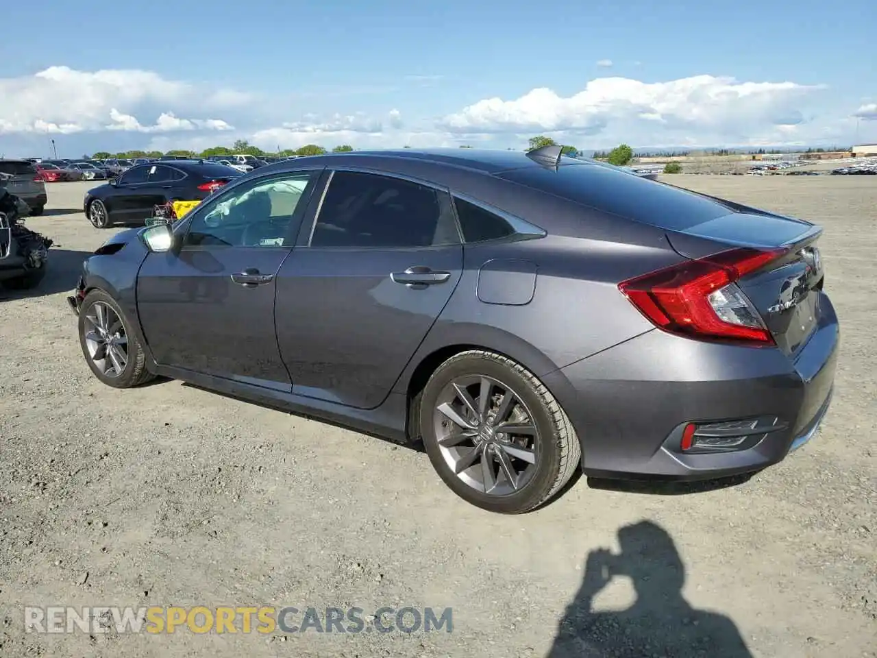 2 Photograph of a damaged car 19XFC1F37LE206615 HONDA CIVIC 2020