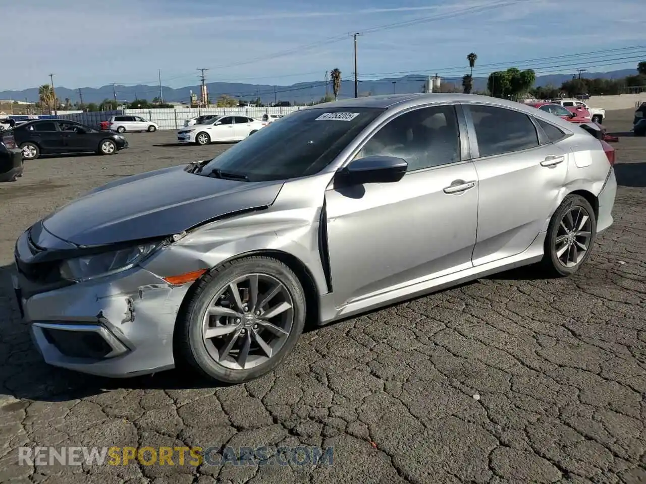1 Photograph of a damaged car 19XFC1F37LE208252 HONDA CIVIC 2020