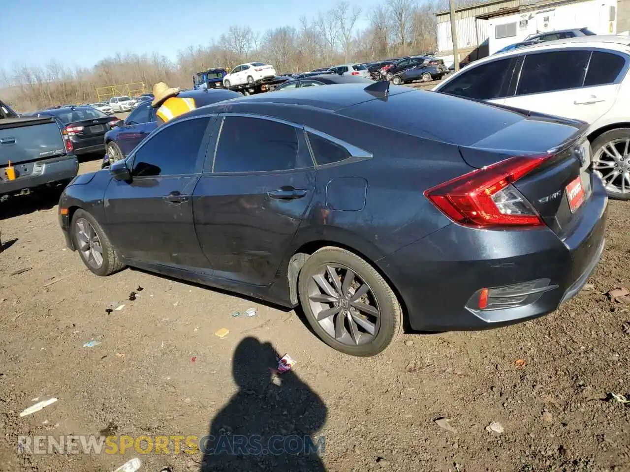 2 Photograph of a damaged car 19XFC1F37LE214343 HONDA CIVIC 2020