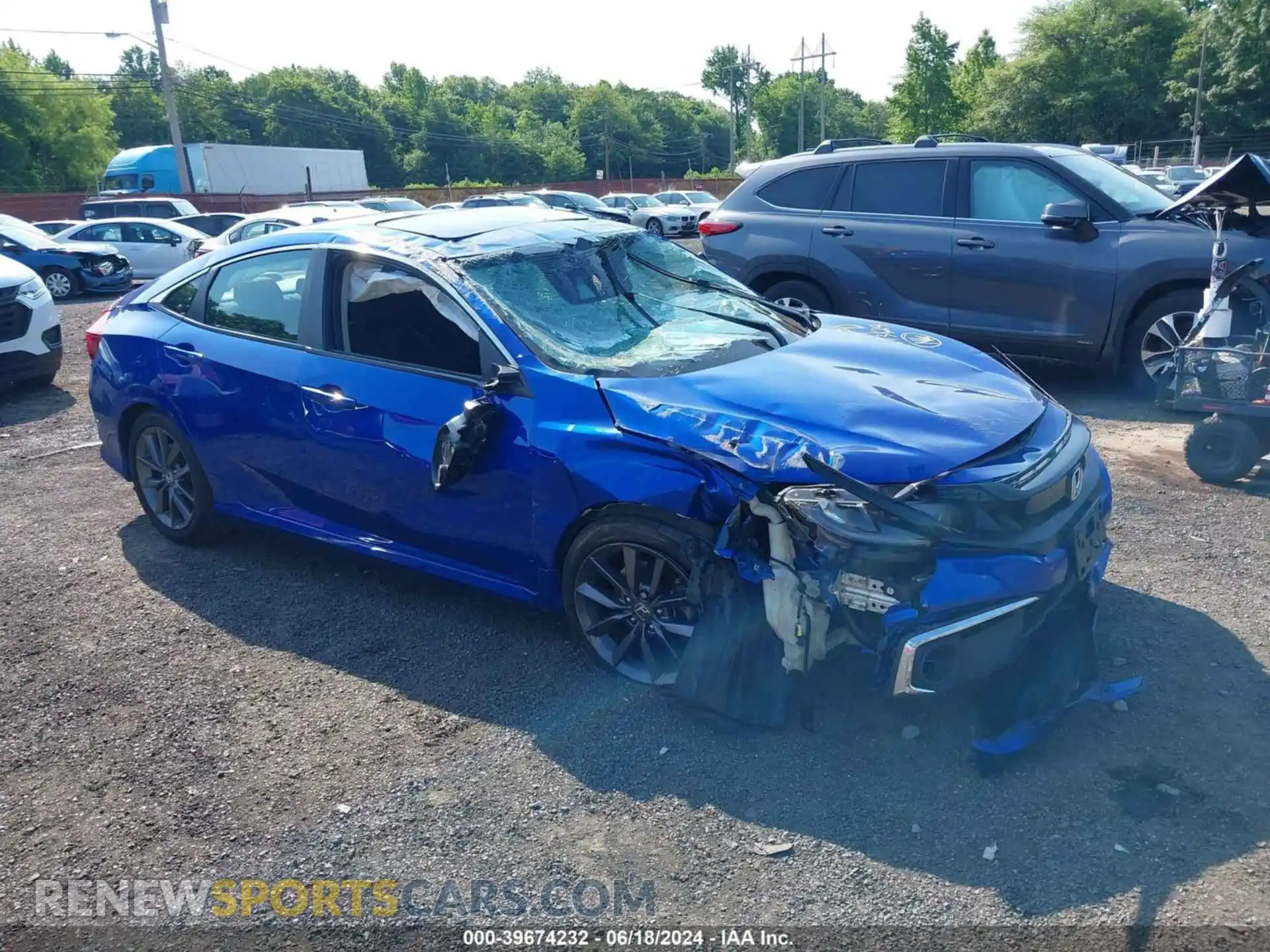 1 Photograph of a damaged car 19XFC1F37LE218568 HONDA CIVIC 2020