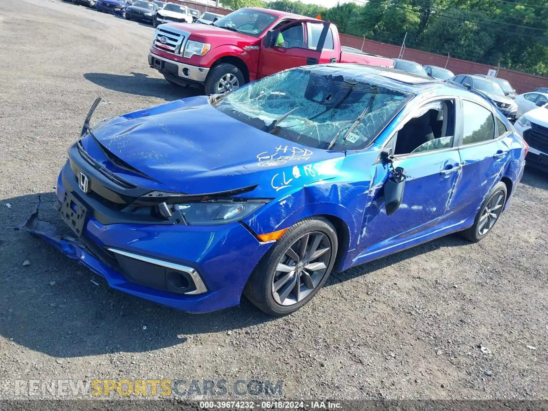 2 Photograph of a damaged car 19XFC1F37LE218568 HONDA CIVIC 2020