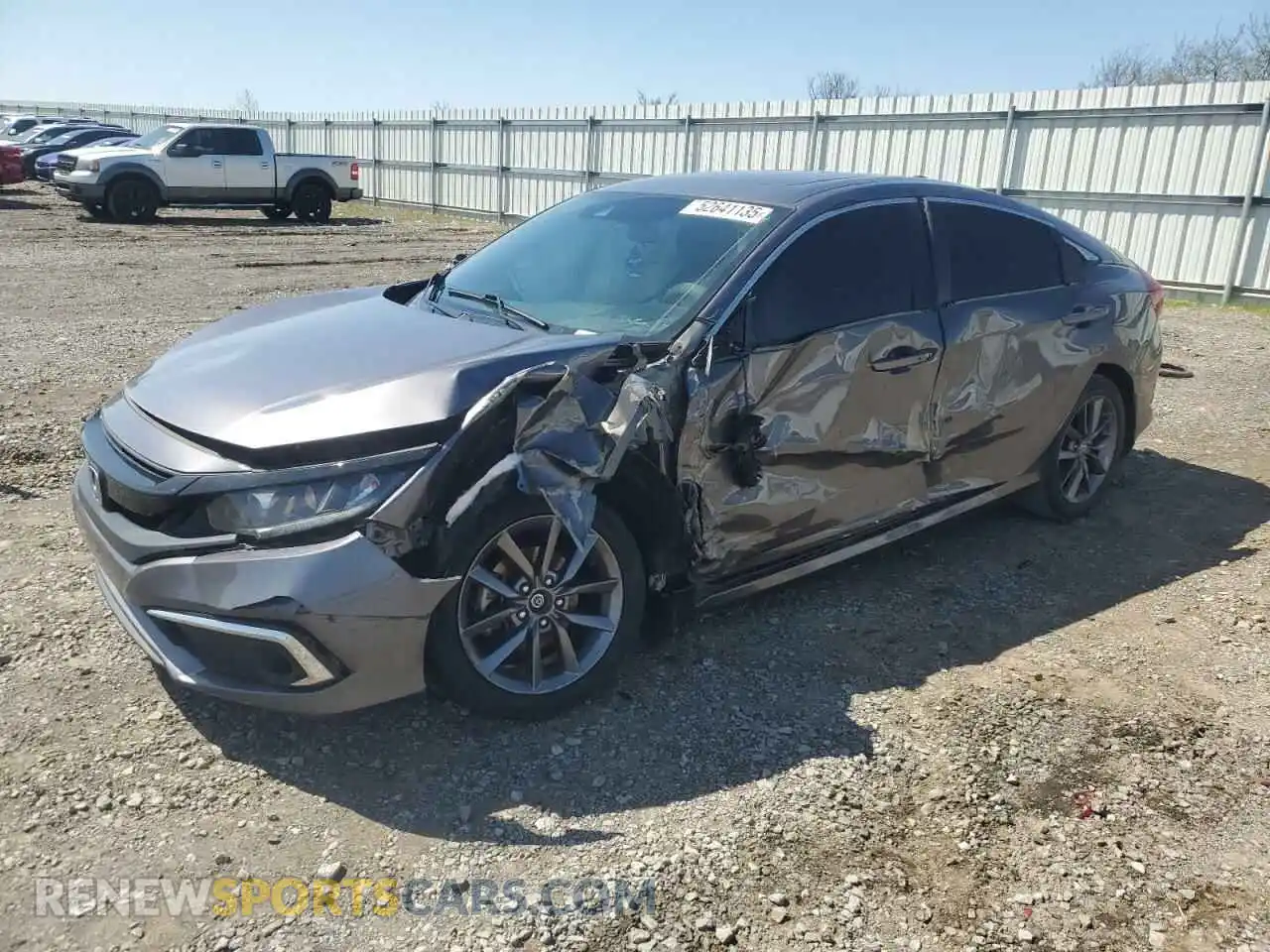 1 Photograph of a damaged car 19XFC1F38LE008836 HONDA CIVIC 2020
