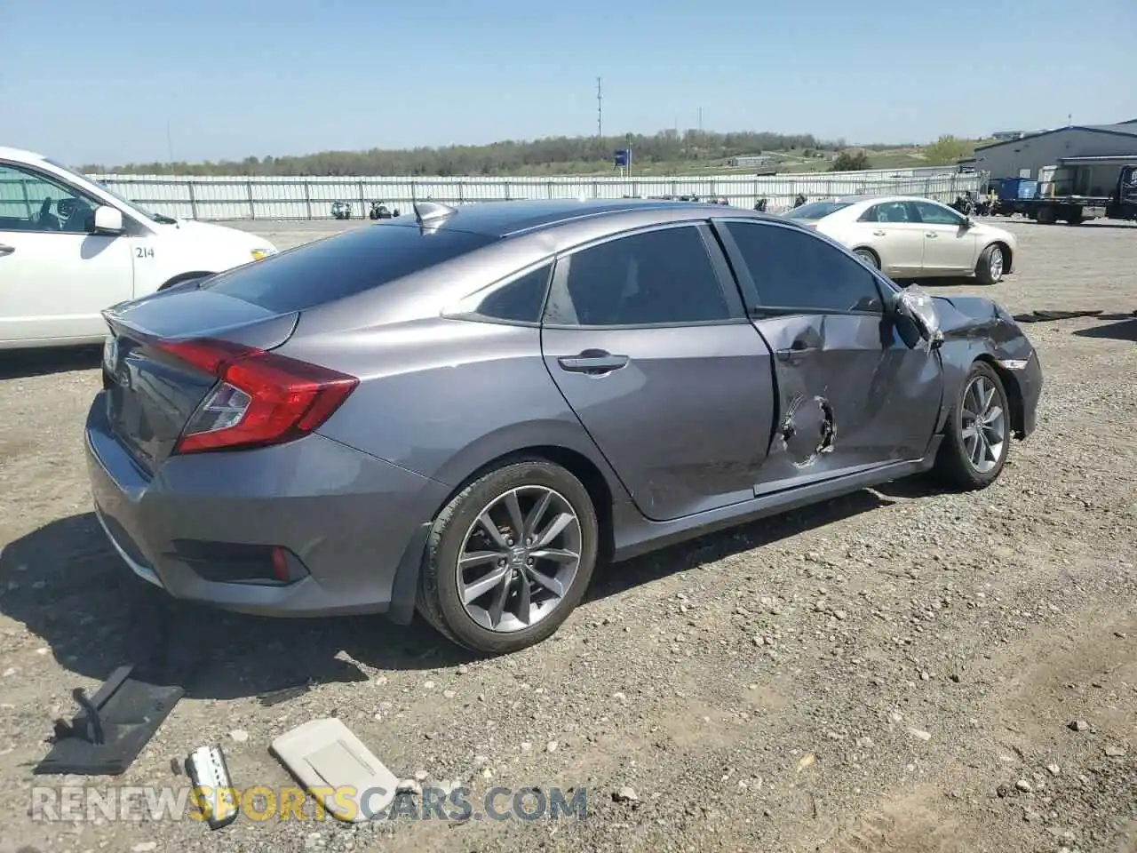 3 Photograph of a damaged car 19XFC1F38LE008836 HONDA CIVIC 2020