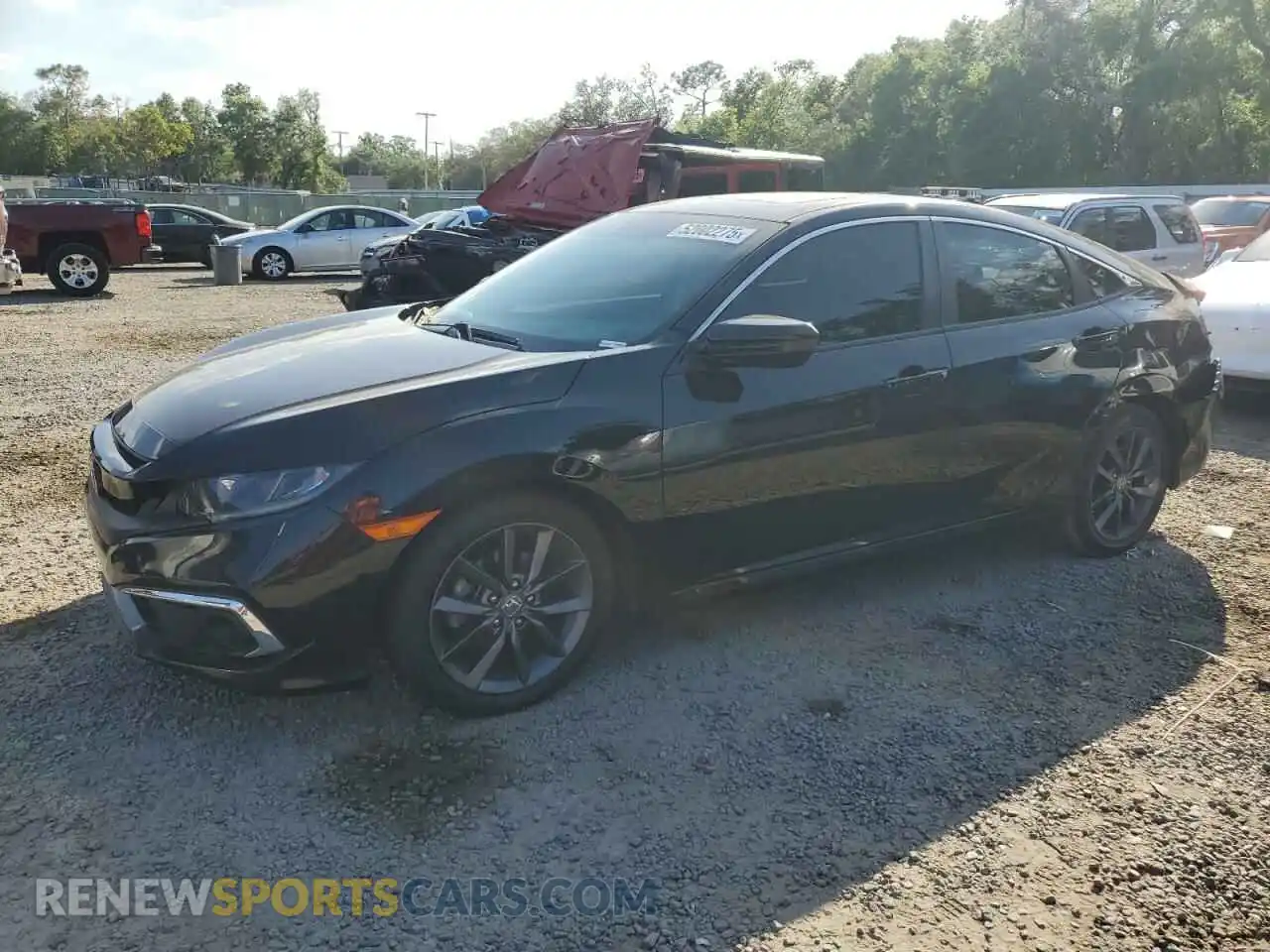 1 Photograph of a damaged car 19XFC1F38LE010229 HONDA CIVIC 2020