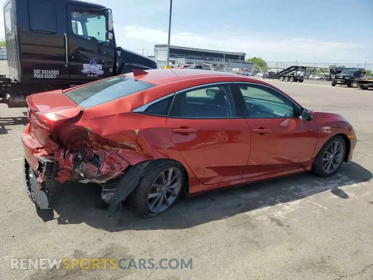 3 Photograph of a damaged car 19XFC1F38LE010778 HONDA CIVIC 2020