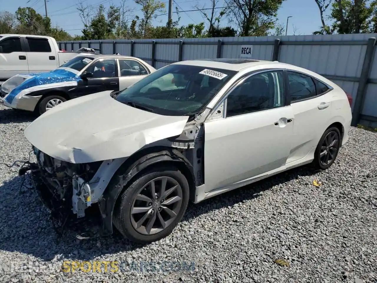 1 Photograph of a damaged car 19XFC1F38LE020372 HONDA CIVIC 2020