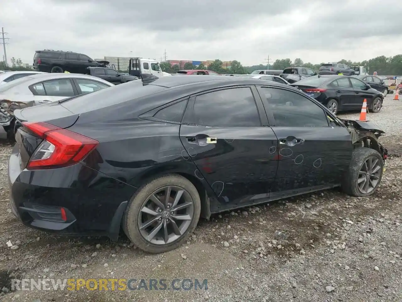 3 Photograph of a damaged car 19XFC1F38LE211502 HONDA CIVIC 2020