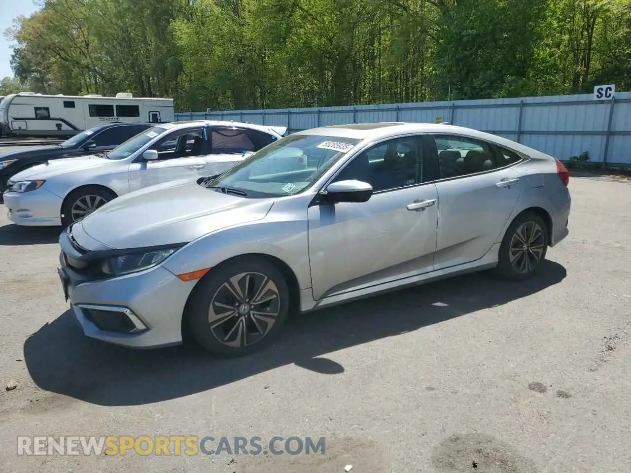 1 Фотография поврежденного автомобиля 19XFC1F38LE213332 HONDA CIVIC 2020