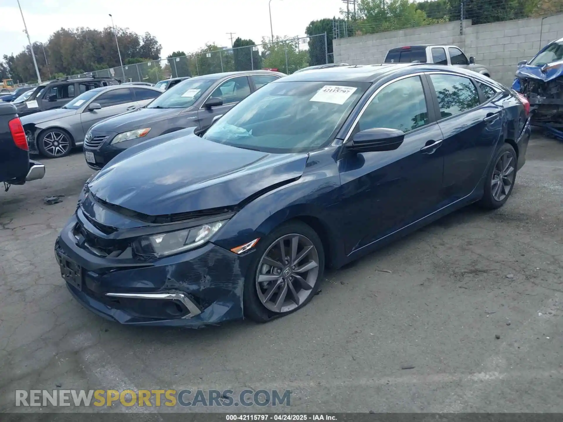 2 Photograph of a damaged car 19XFC1F39LE200458 HONDA CIVIC 2020