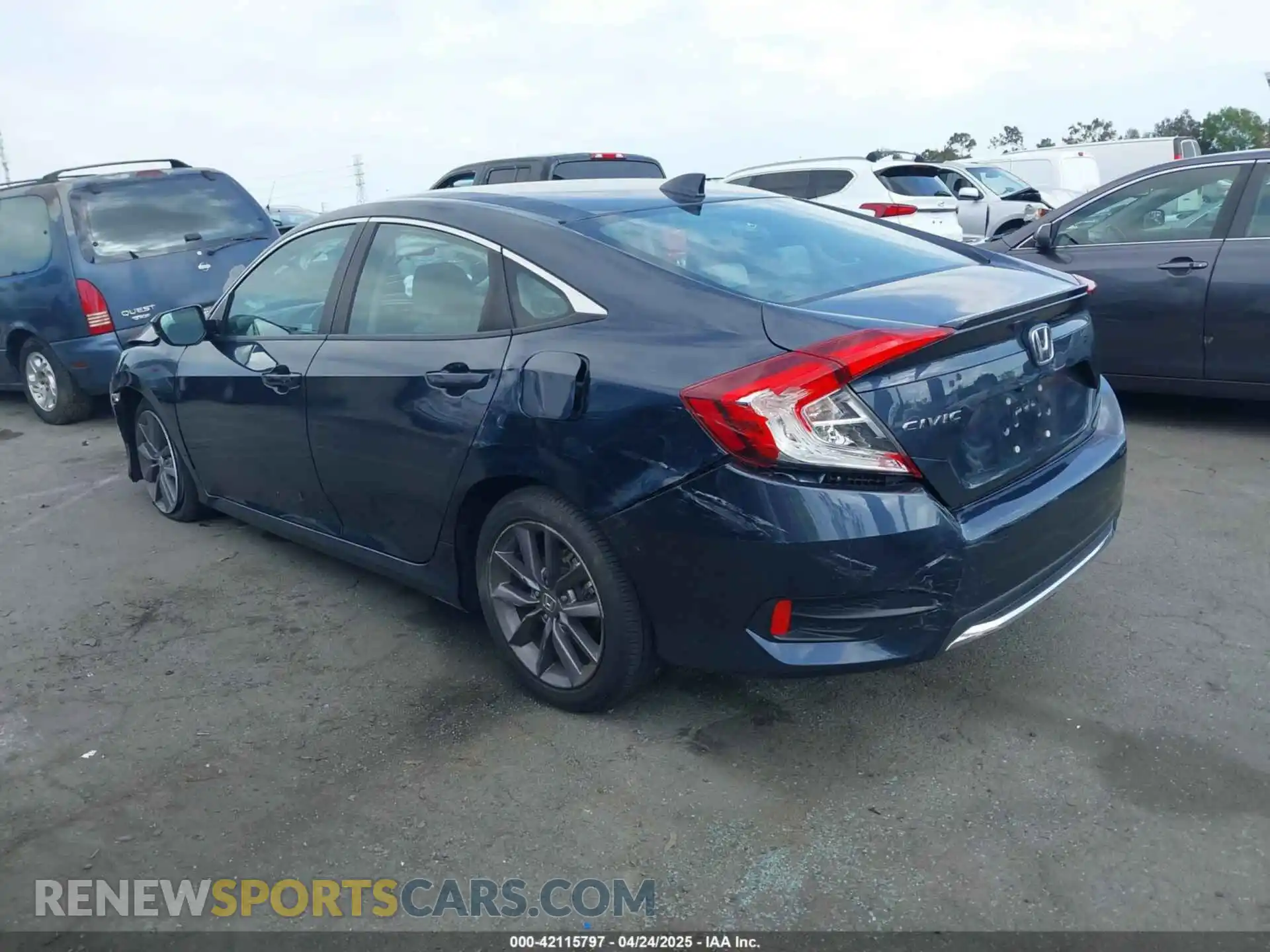 3 Photograph of a damaged car 19XFC1F39LE200458 HONDA CIVIC 2020