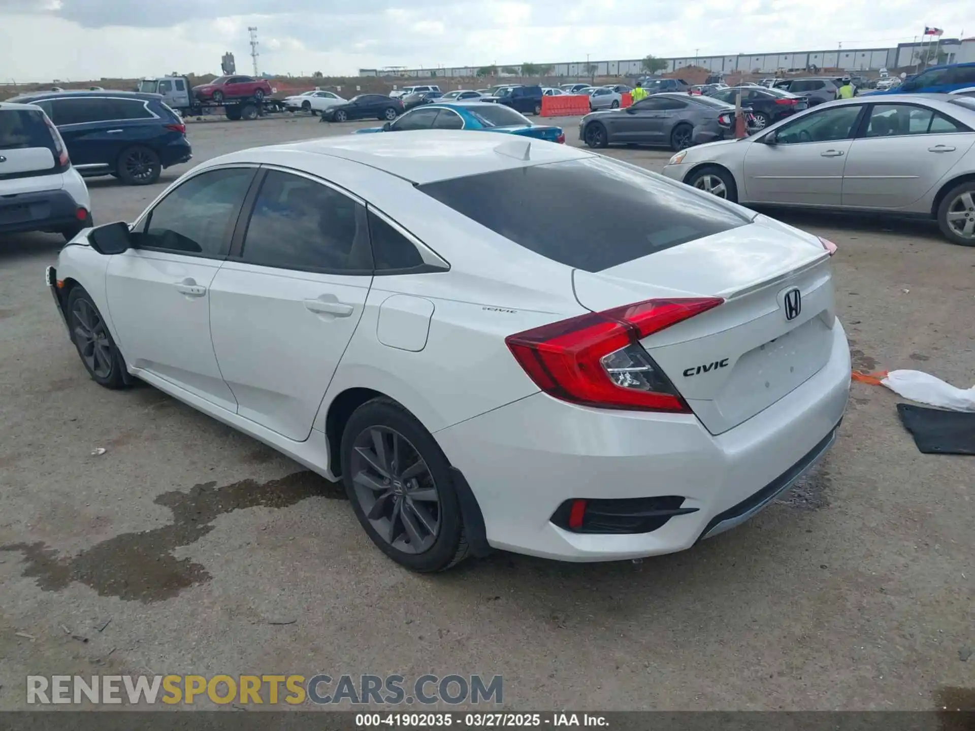 3 Photograph of a damaged car 19XFC1F3XLE009633 HONDA CIVIC 2020
