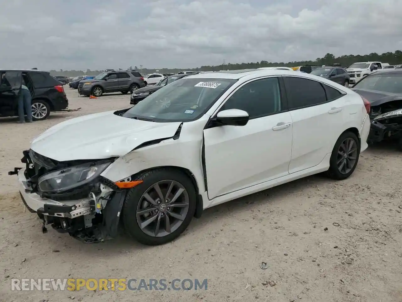 1 Photograph of a damaged car 19XFC1F3XLE018719 HONDA CIVIC 2020