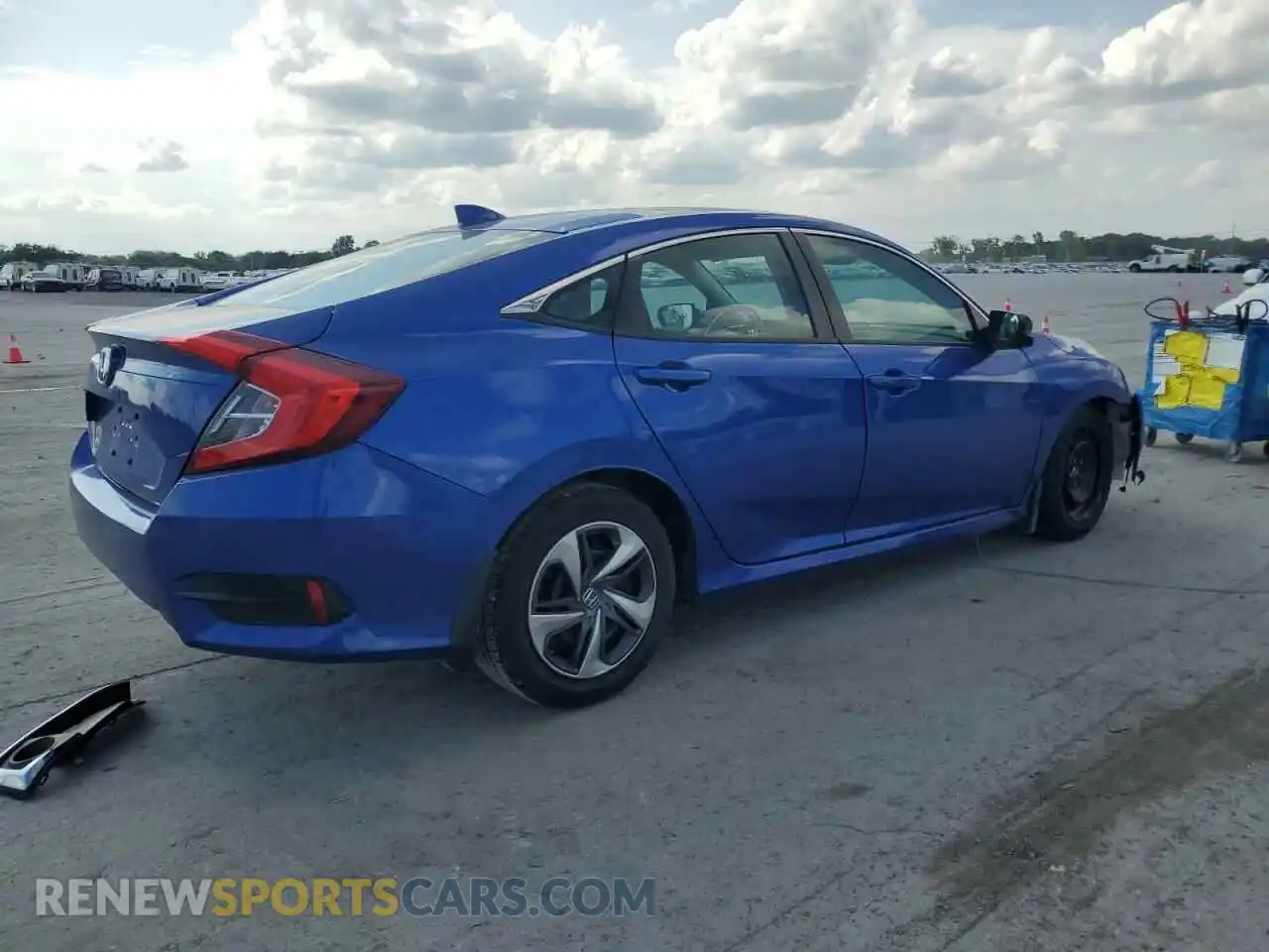 3 Photograph of a damaged car 19XFC1F3XLE201165 HONDA CIVIC 2020