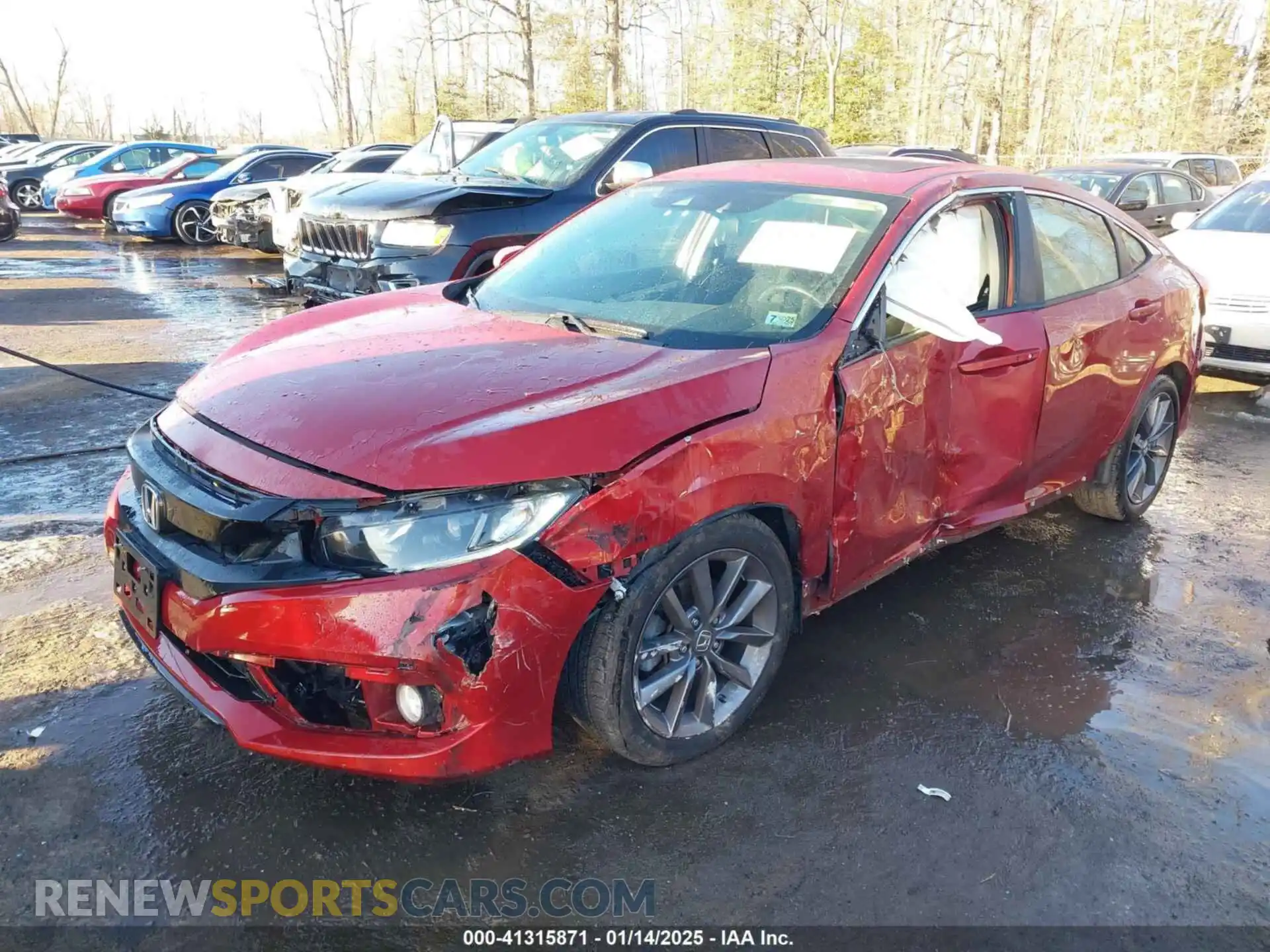 2 Photograph of a damaged car 19XFC1F3XLE202574 HONDA CIVIC 2020