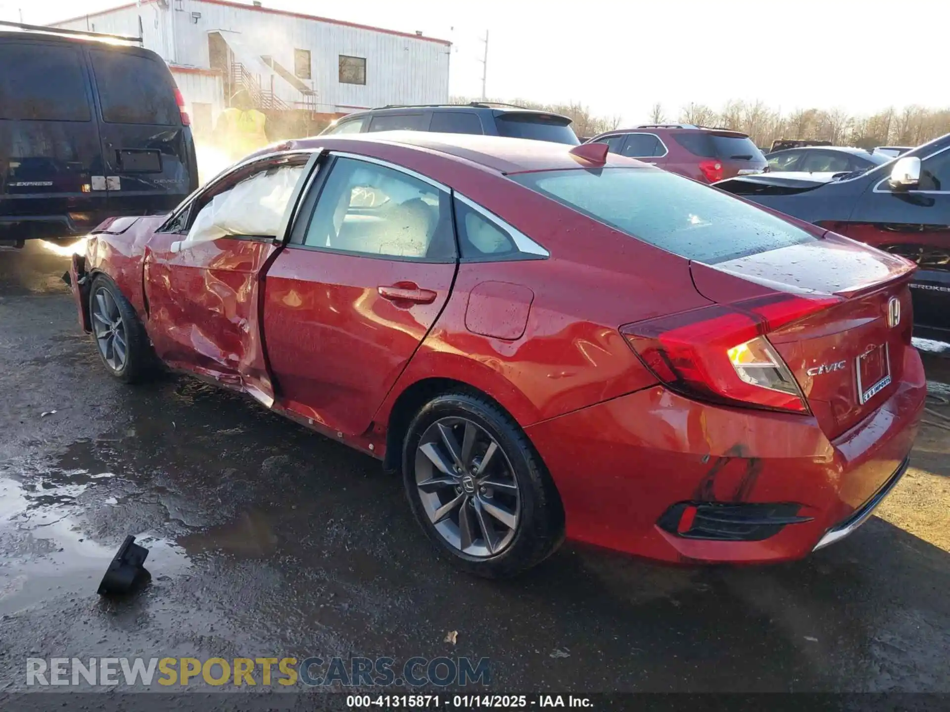 3 Photograph of a damaged car 19XFC1F3XLE202574 HONDA CIVIC 2020