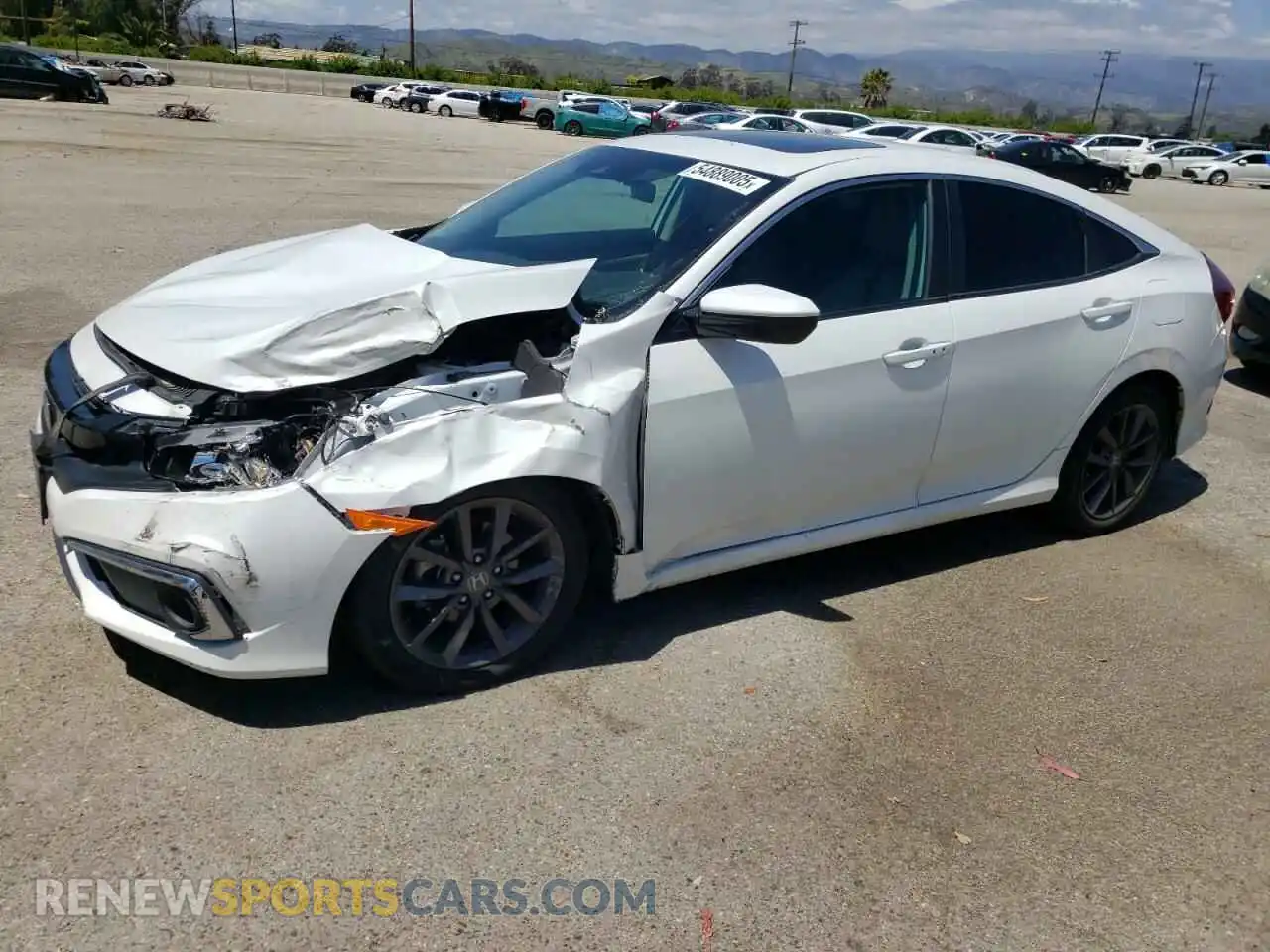 1 Photograph of a damaged car 19XFC1F3XLE209301 HONDA CIVIC 2020