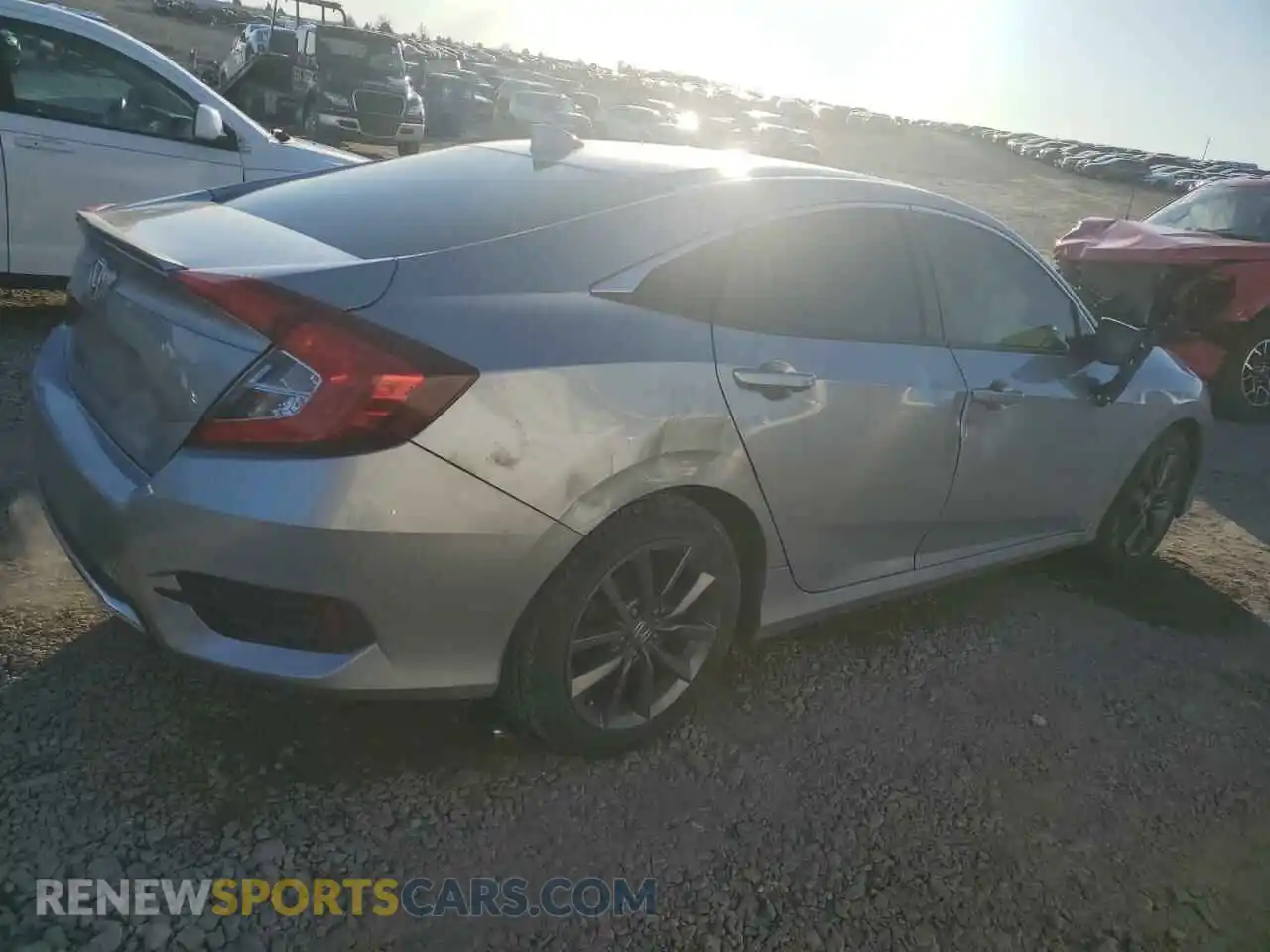 3 Photograph of a damaged car 19XFC1F3XLE219777 HONDA CIVIC 2020