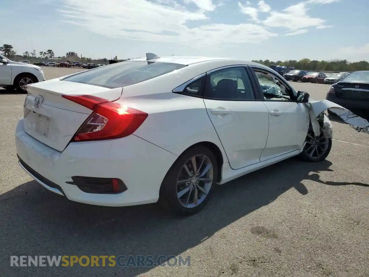 3 Фотография поврежденного автомобиля 19XFC1F72LE213927 HONDA CIVIC 2020