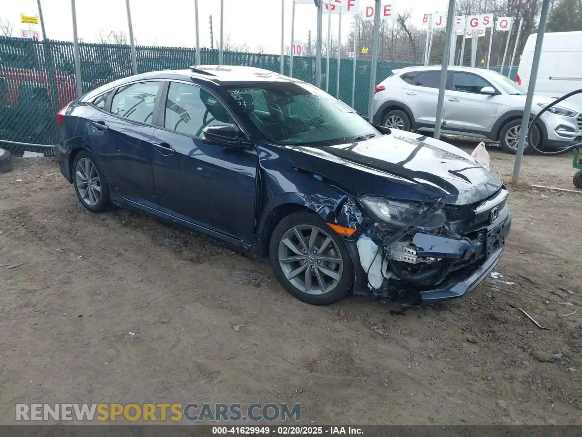 1 Photograph of a damaged car 19XFC1F72LE214611 HONDA CIVIC 2020