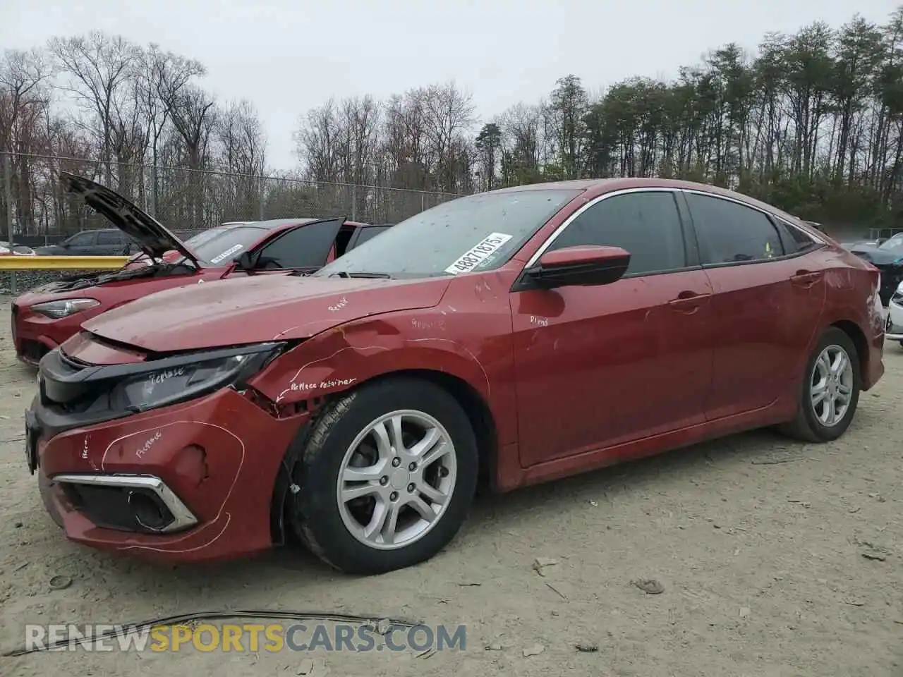 1 Photograph of a damaged car 19XFC1F76LE213154 HONDA CIVIC 2020
