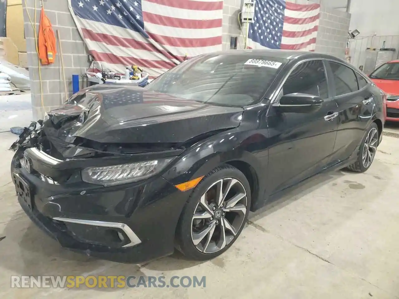 1 Photograph of a damaged car 19XFC1F97LE011280 HONDA CIVIC 2020