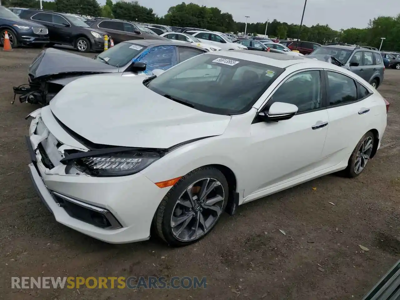 1 Photograph of a damaged car 19XFC1F98LE205901 HONDA CIVIC 2020