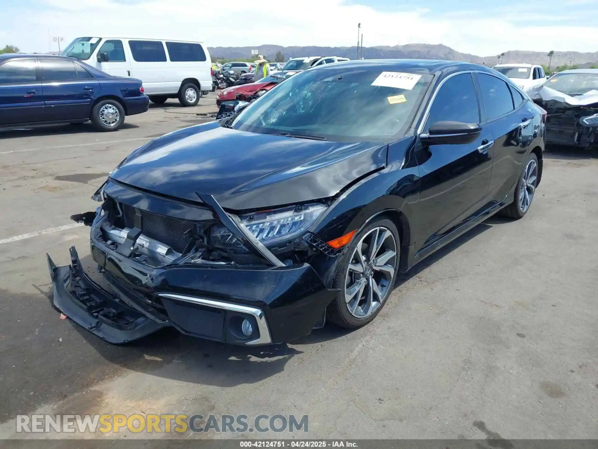 2 Photograph of a damaged car 19XFC1F98LE208801 HONDA CIVIC 2020