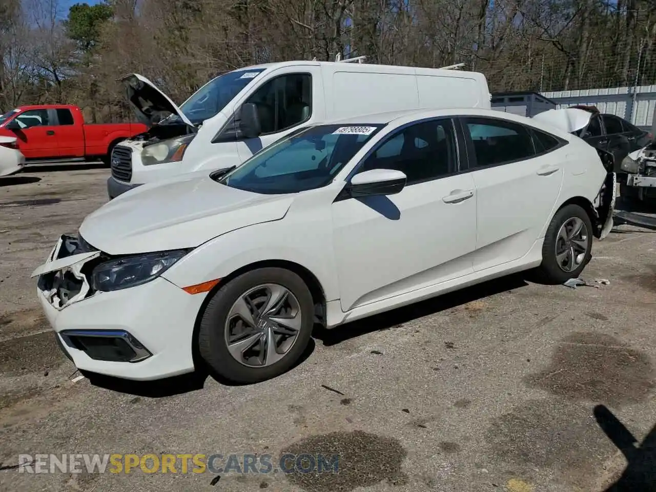 1 Photograph of a damaged car 19XFC2F60LE009785 HONDA CIVIC 2020