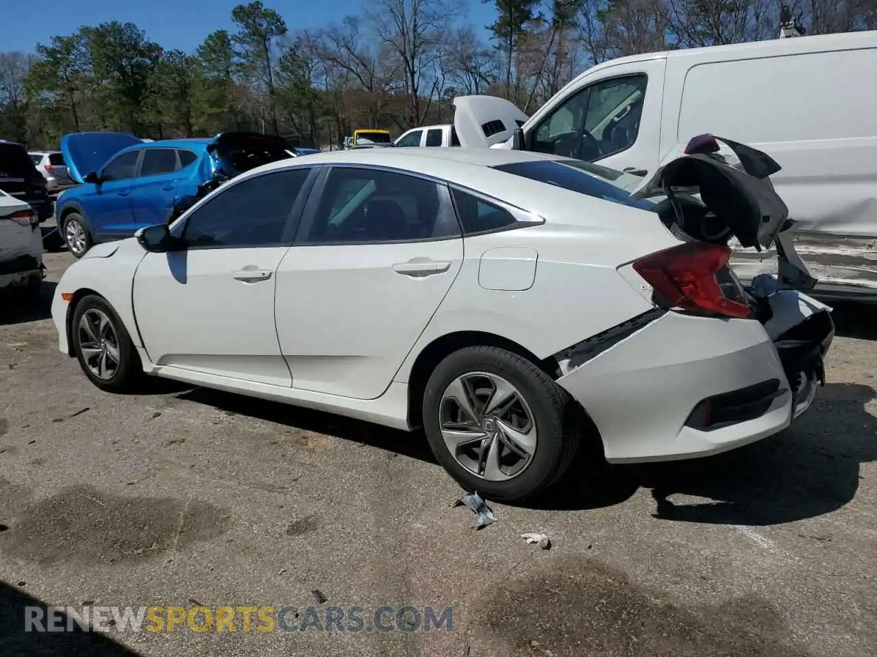 2 Photograph of a damaged car 19XFC2F60LE009785 HONDA CIVIC 2020