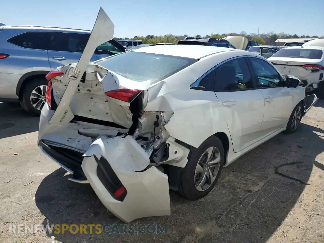 3 Photograph of a damaged car 19XFC2F60LE009785 HONDA CIVIC 2020