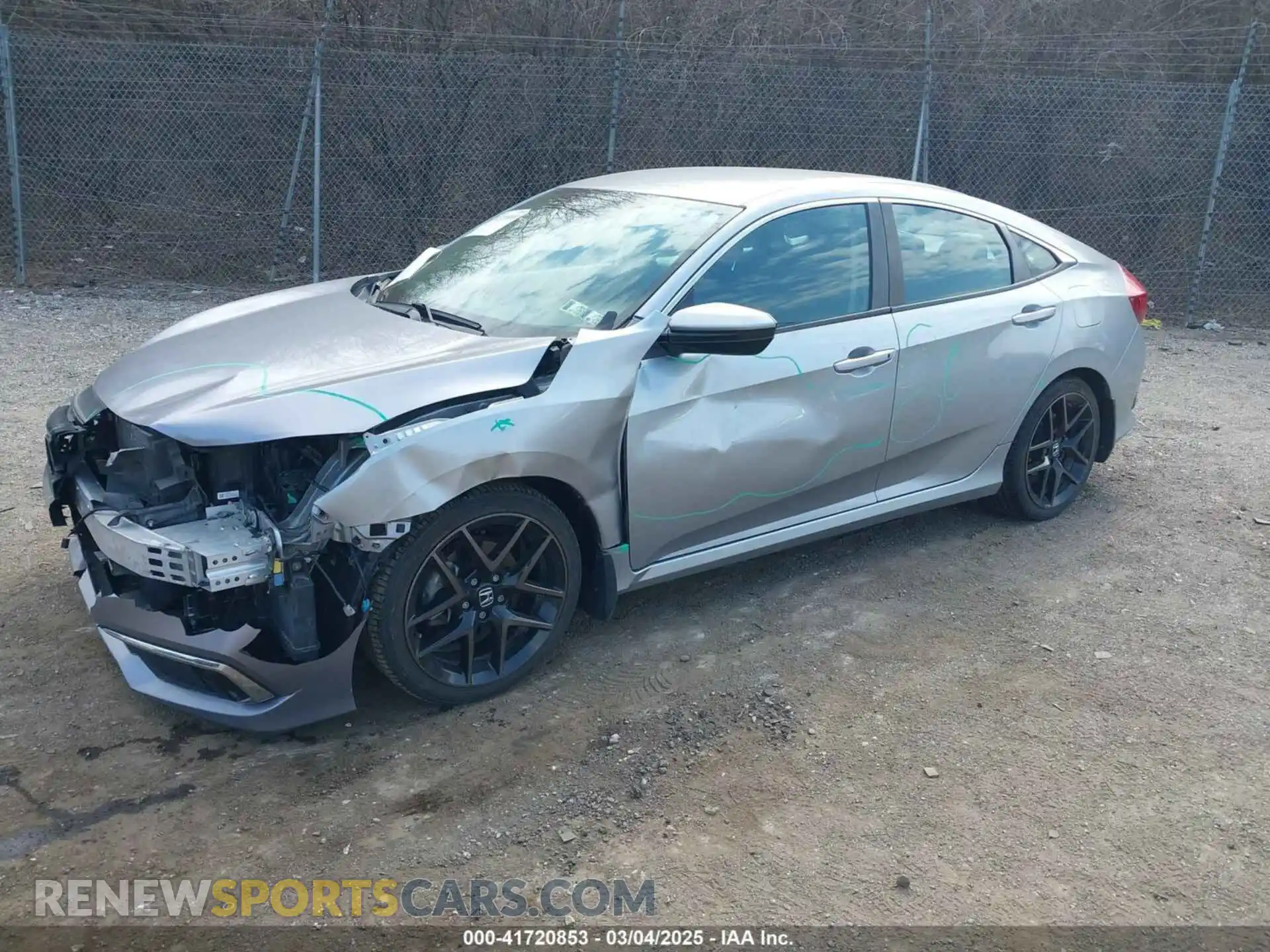 2 Photograph of a damaged car 19XFC2F61LE012873 HONDA CIVIC 2020