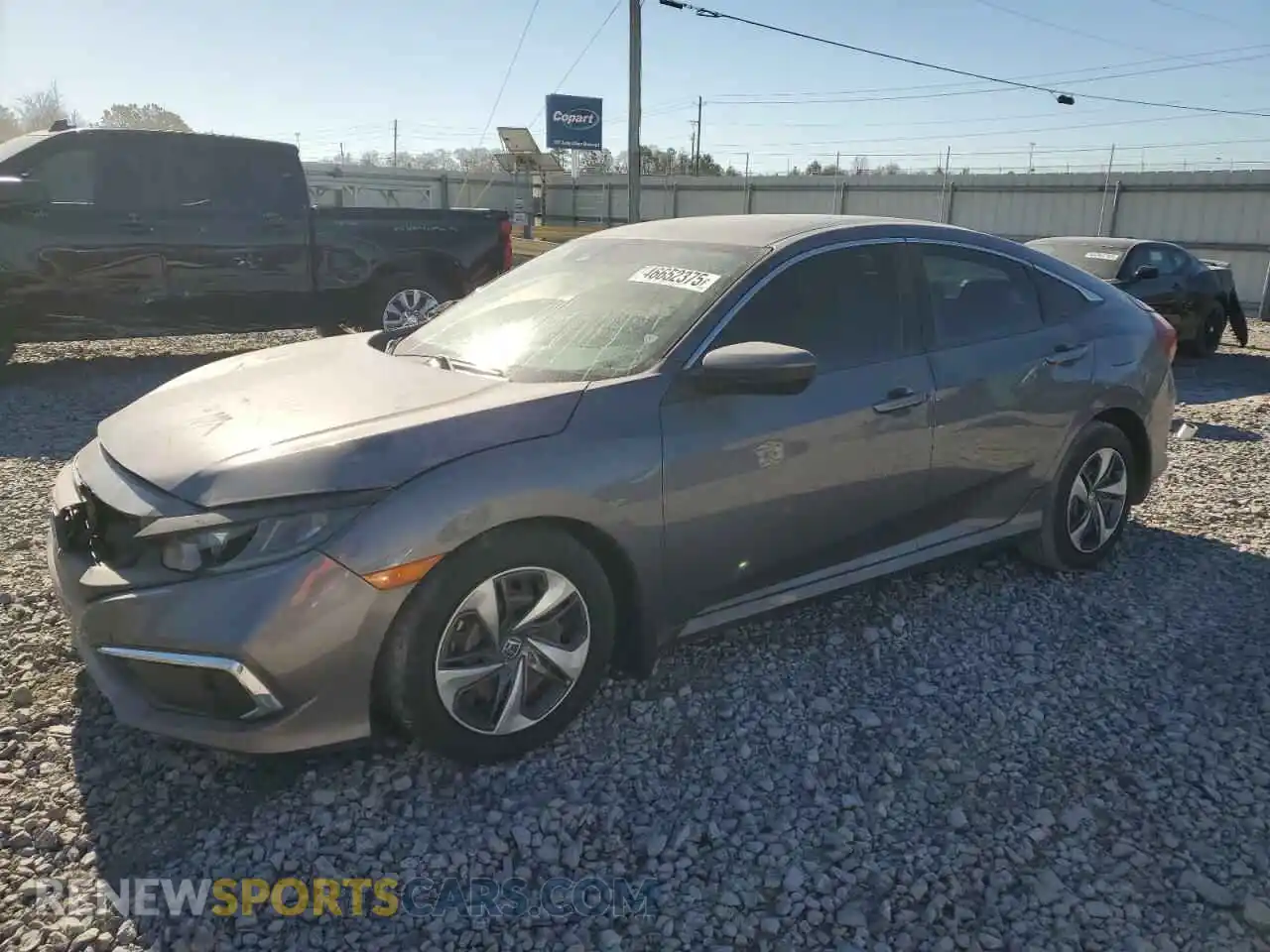 1 Photograph of a damaged car 19XFC2F61LE021380 HONDA CIVIC 2020