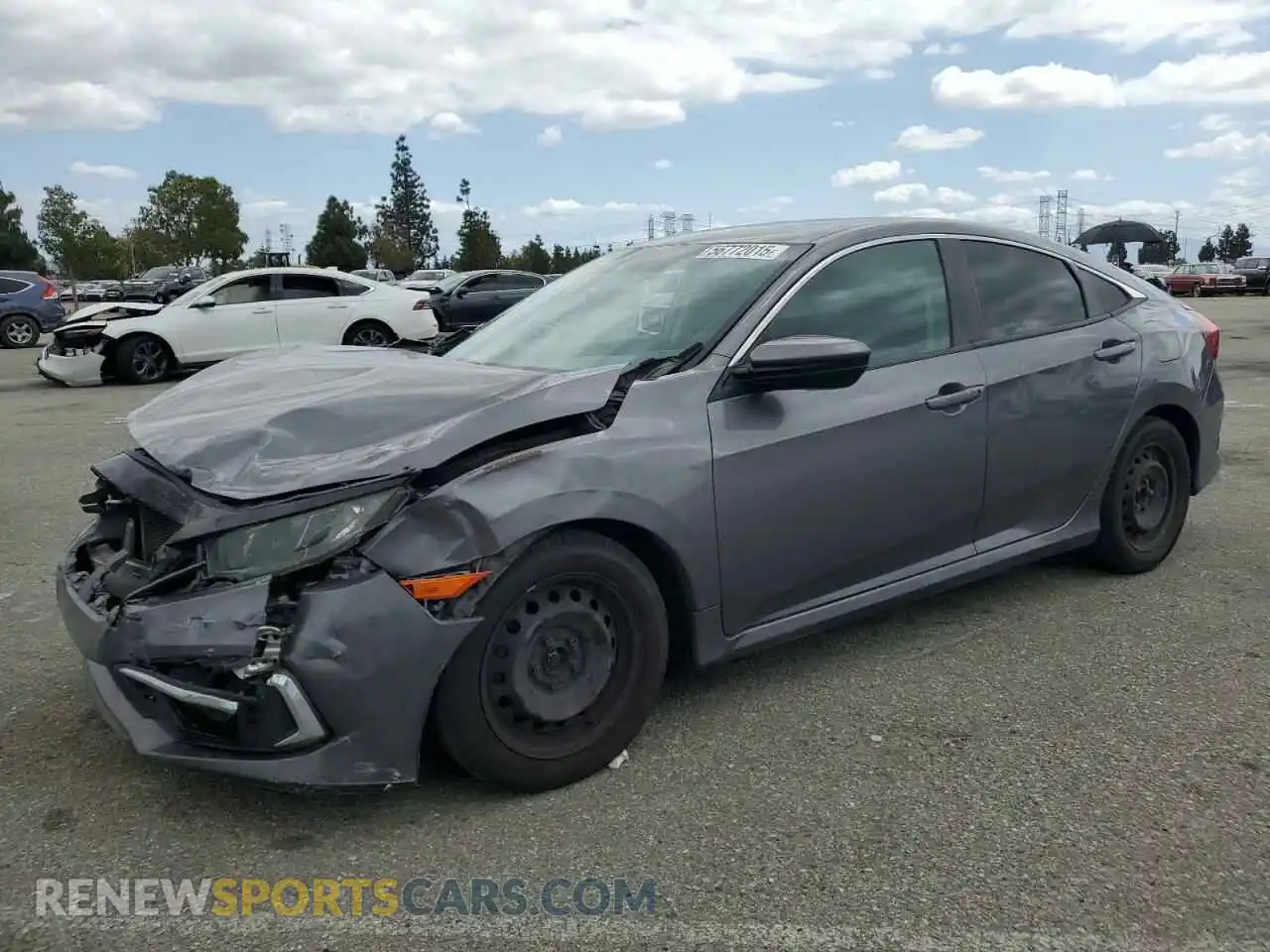 1 Photograph of a damaged car 19XFC2F61LE210319 HONDA CIVIC 2020