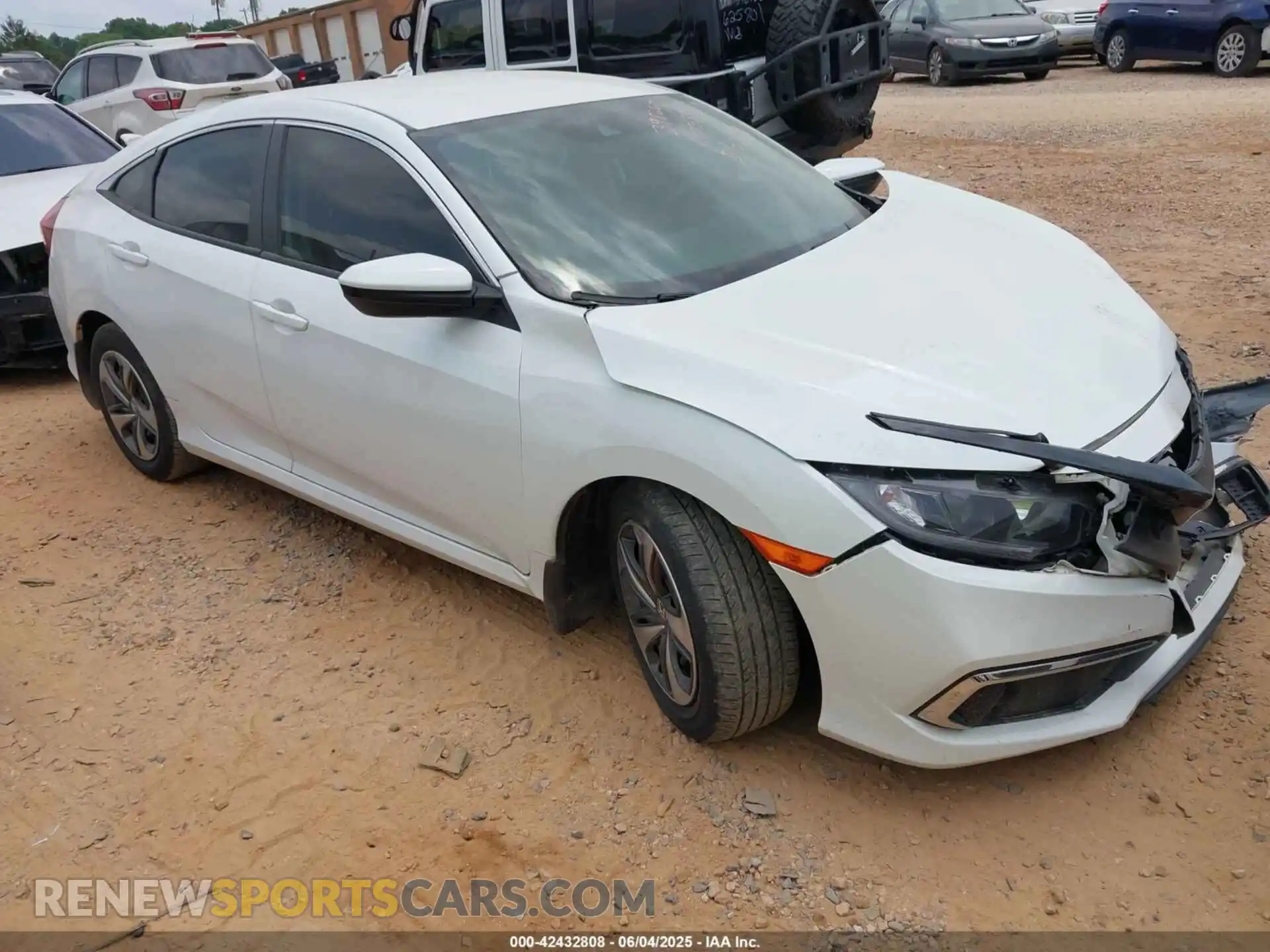 1 Photograph of a damaged car 19XFC2F62LE003793 HONDA CIVIC 2020