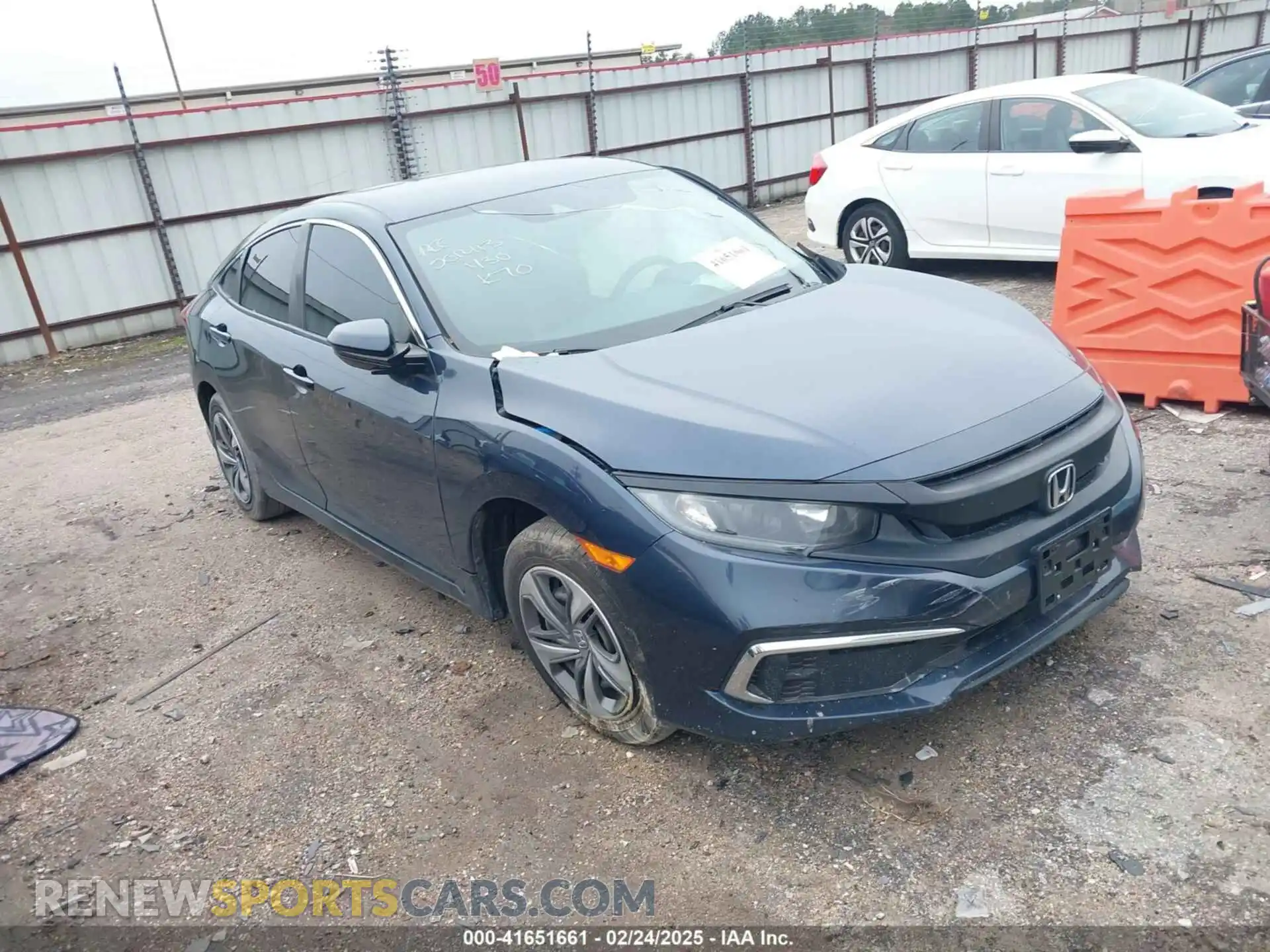 1 Photograph of a damaged car 19XFC2F62LE025535 HONDA CIVIC 2020