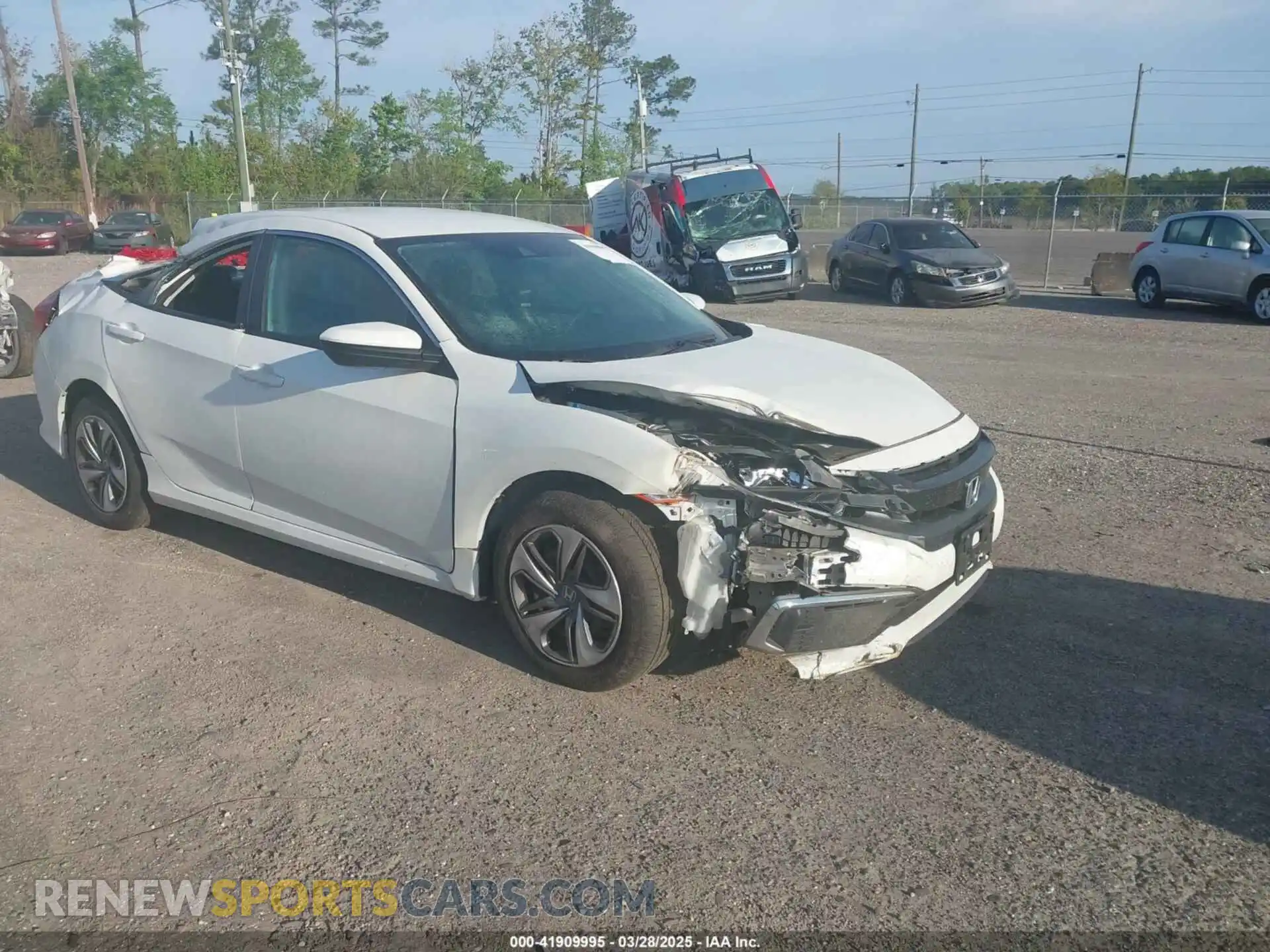 1 Photograph of a damaged car 19XFC2F62LE212421 HONDA CIVIC 2020