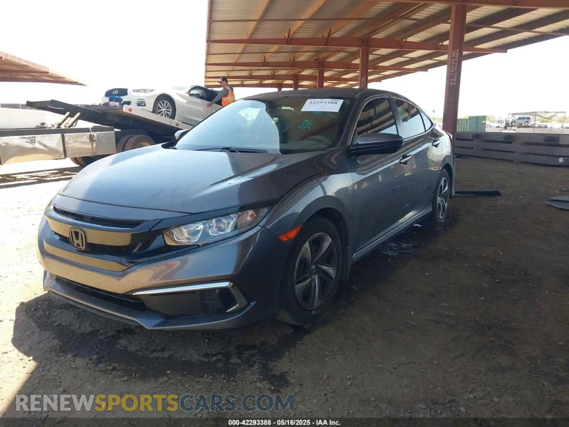 2 Photograph of a damaged car 19XFC2F63LE007285 HONDA CIVIC 2020