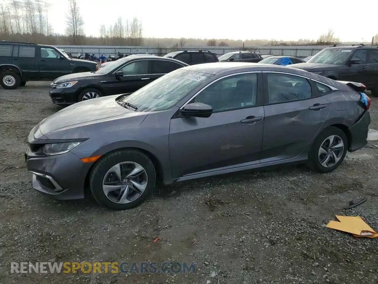 1 Photograph of a damaged car 19XFC2F63LE202092 HONDA CIVIC 2020