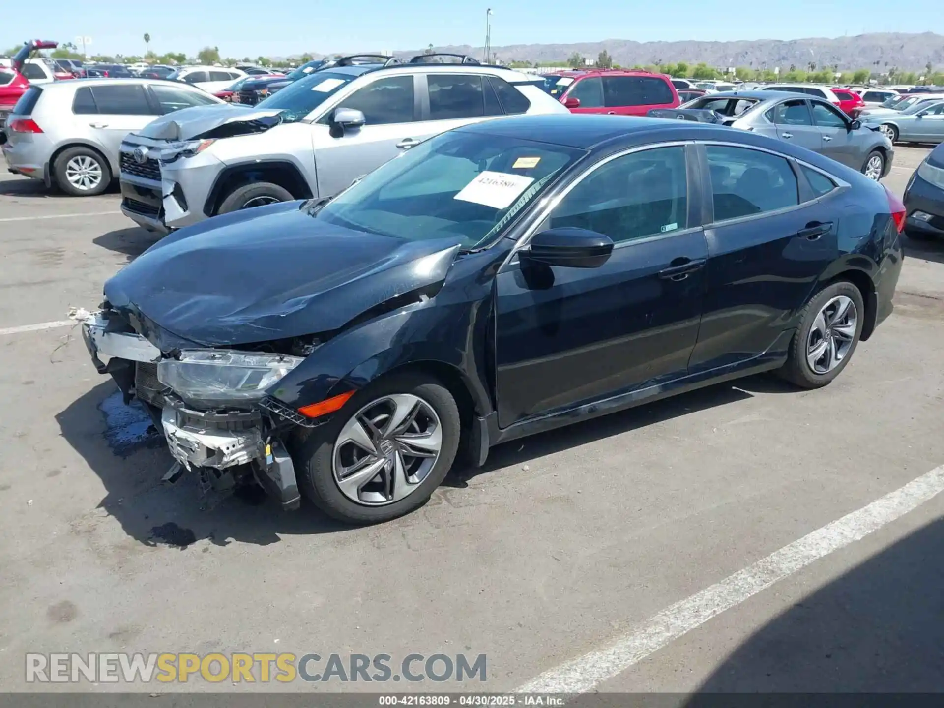 2 Photograph of a damaged car 19XFC2F63LE210936 HONDA CIVIC 2020