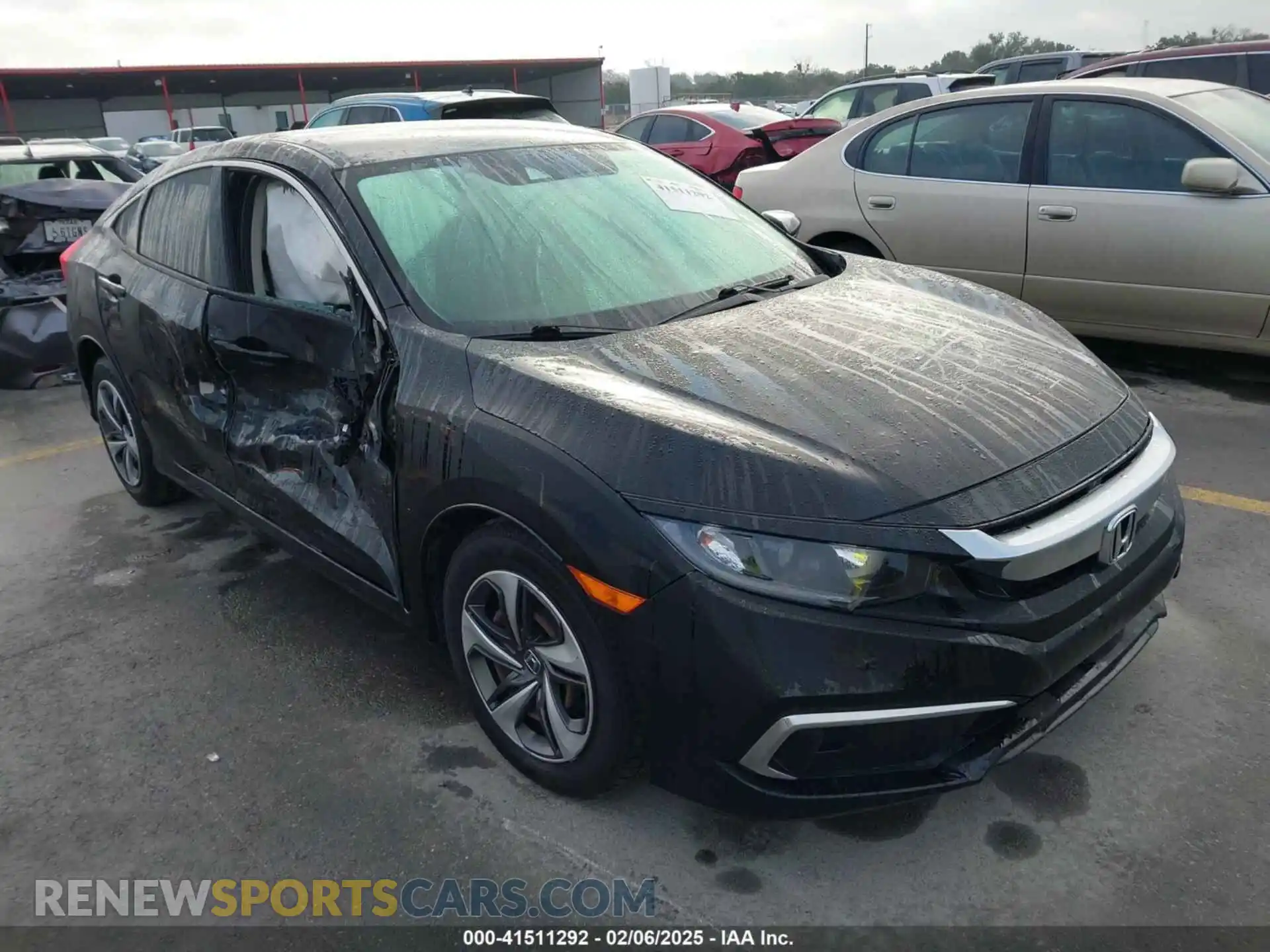 1 fotografías del automóvil dañado 19XFC2F64LE011586 HONDA CIVIC 2020