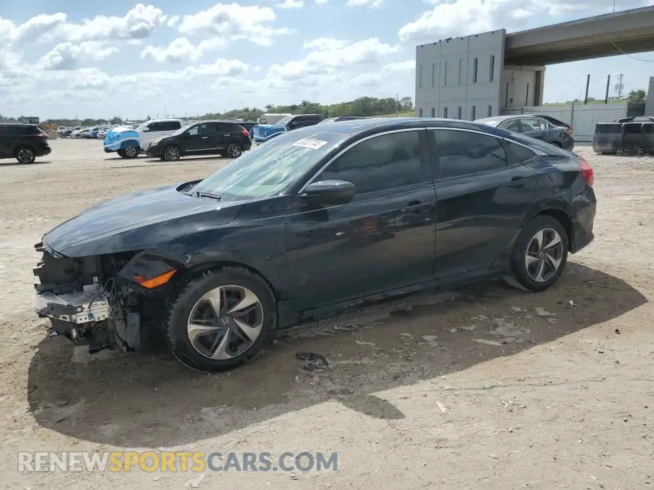 1 Photograph of a damaged car 19XFC2F65LE019406 HONDA CIVIC 2020