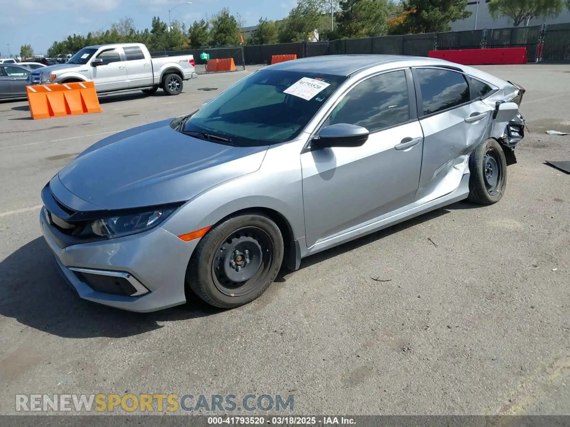 2 Photograph of a damaged car 19XFC2F66LE001478 HONDA CIVIC 2020