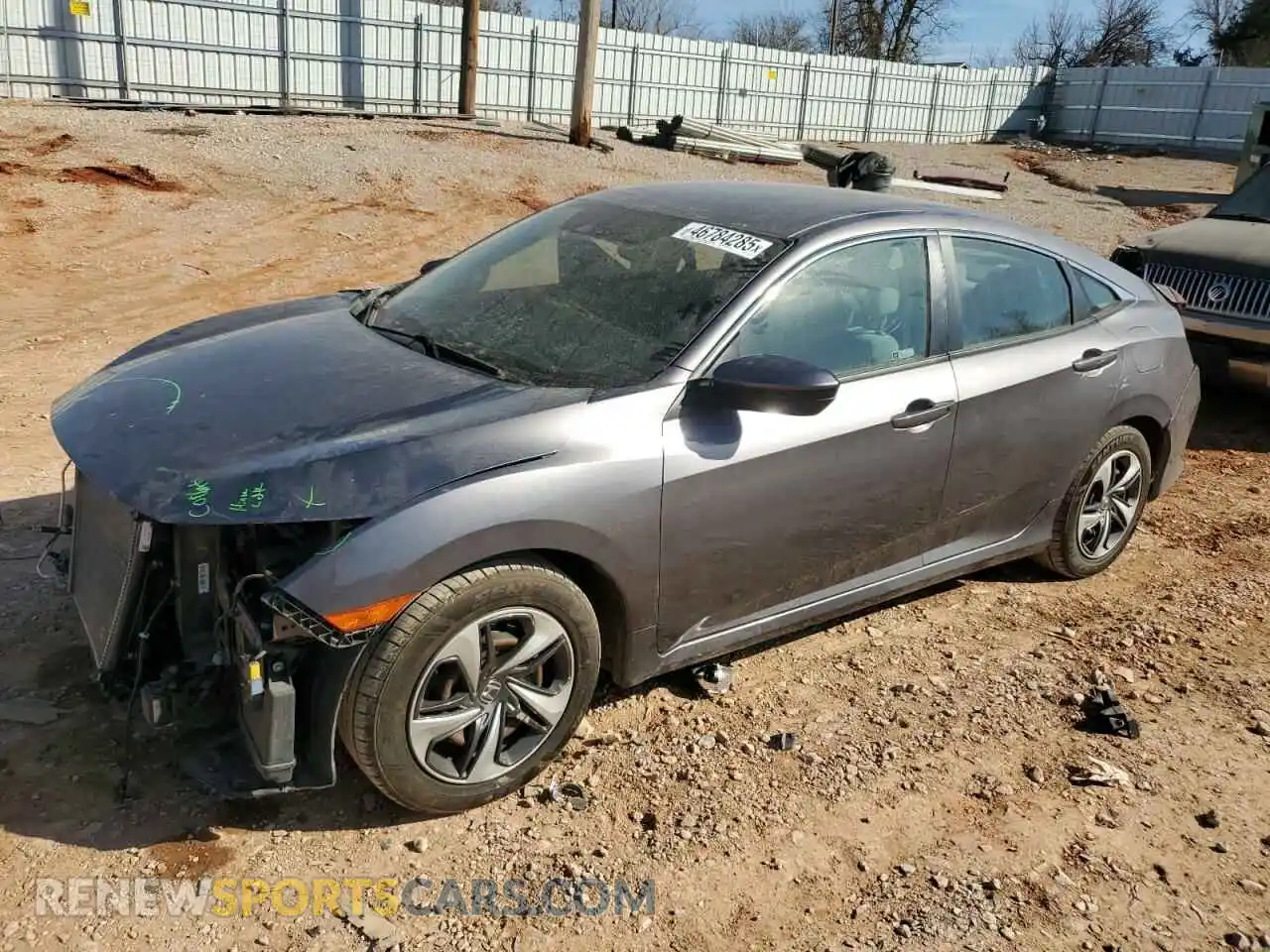 1 fotografías del automóvil dañado 19XFC2F66LE004252 HONDA CIVIC 2020
