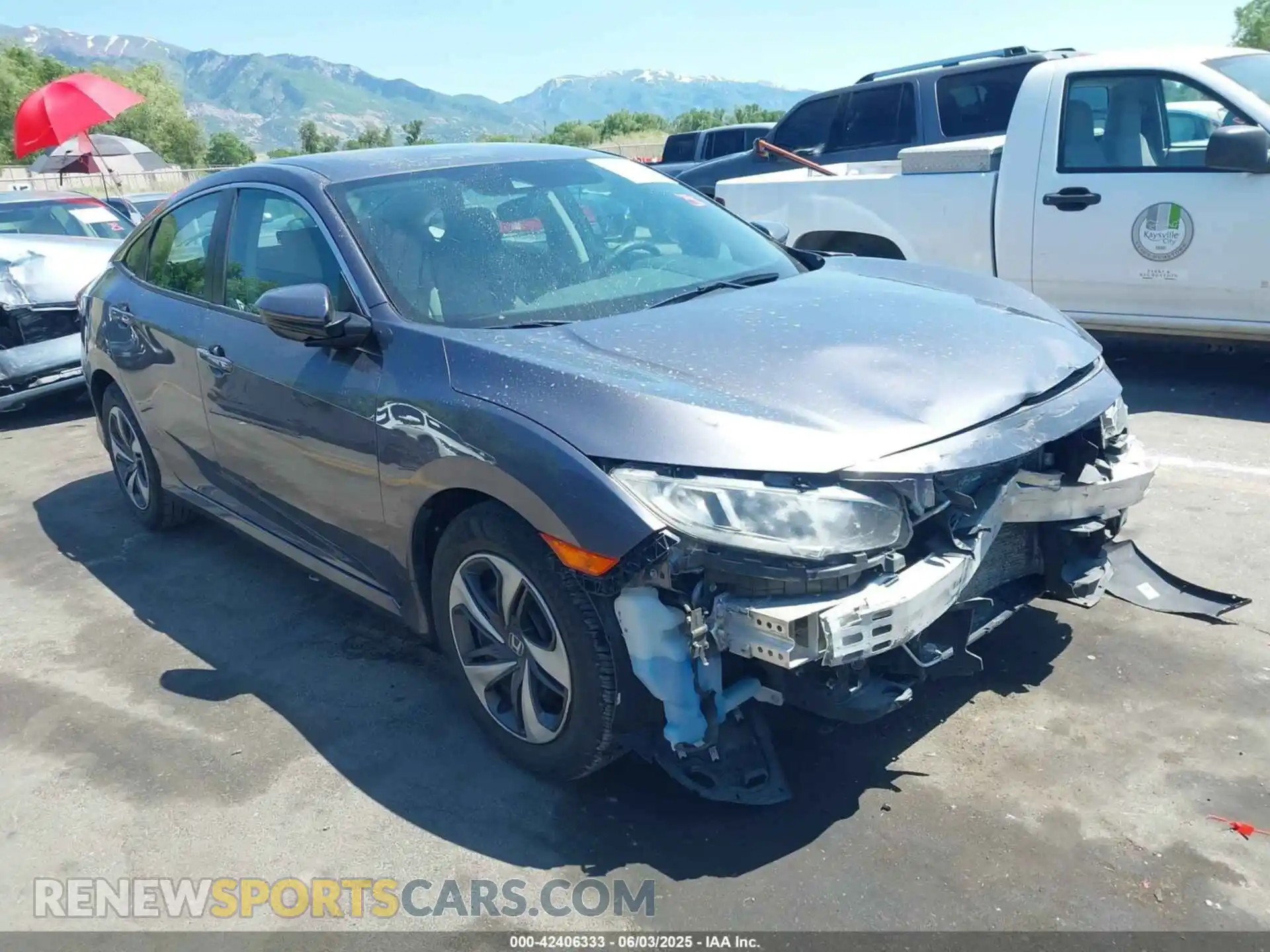 1 Photograph of a damaged car 19XFC2F66LE021388 HONDA CIVIC 2020