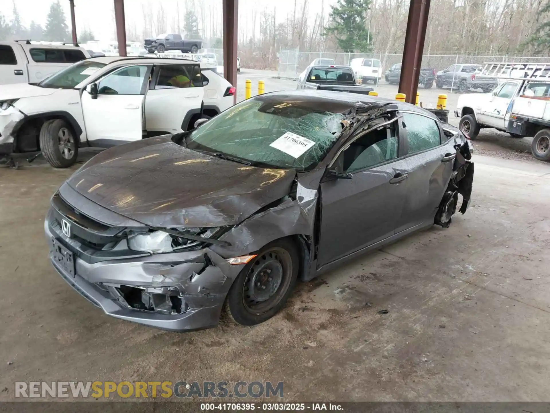 2 Photograph of a damaged car 19XFC2F66LE209599 HONDA CIVIC 2020