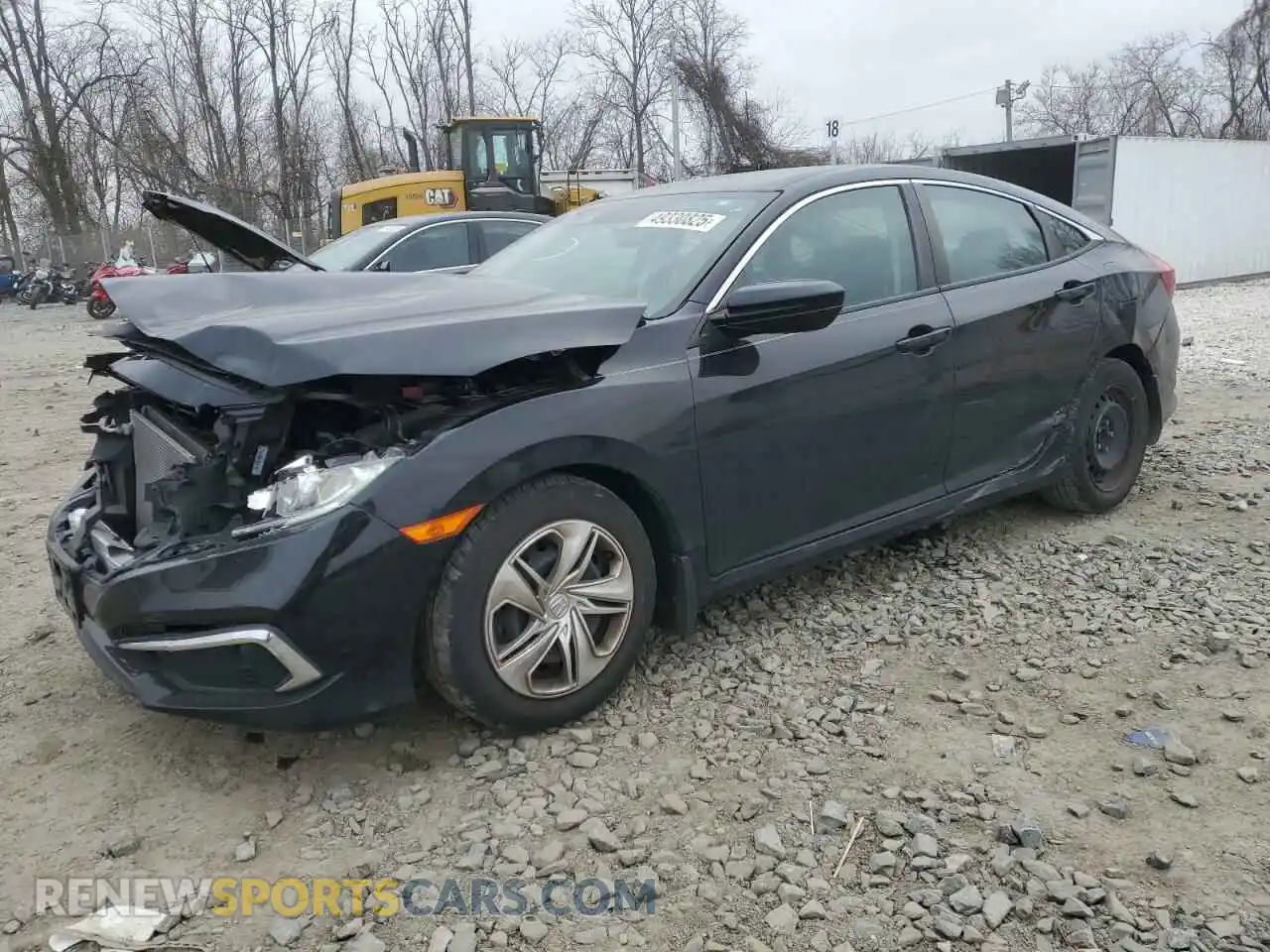1 Photograph of a damaged car 19XFC2F66LE210882 HONDA CIVIC 2020